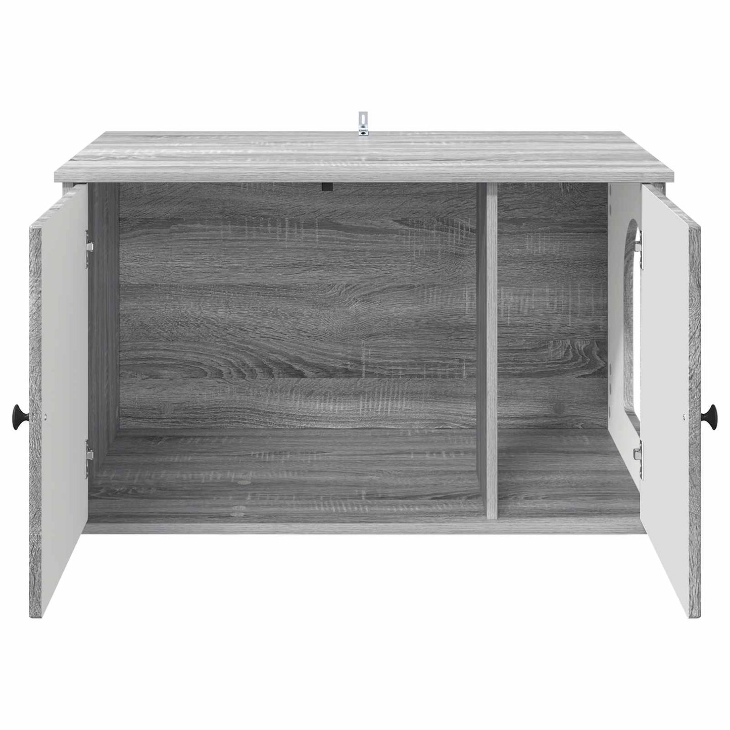 vidaXL Σπίτι Γάτας Γκρίζο Σονομα 85 x 55 x 50 εκ. Επεξεργασμένο ξύλο