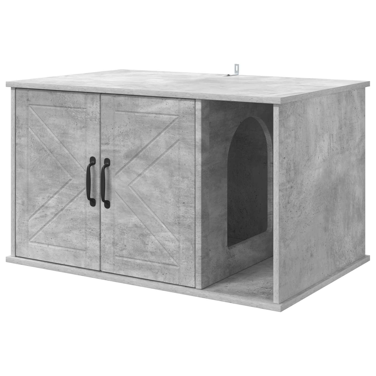 vidaXL Σπίτι Γάτας Σκυρόδεμα 85 x 55 x 50,5 εκ Επεξεργασμένο Ξύλο