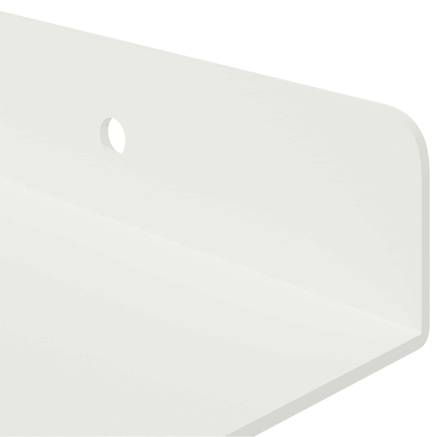 vidaXL Πλωτό ράφι Επιτοίχιο 3 τμχ. Λευκός 40 x 9 x 2,5 εκ Ατσάλι