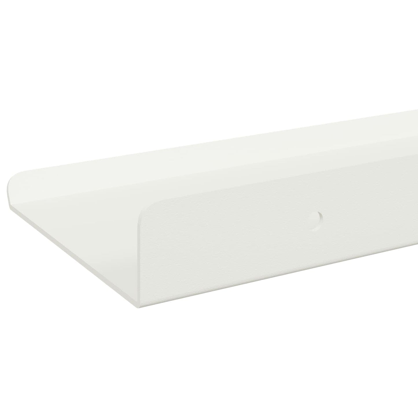 vidaXL Πλωτό ράφι Επιτοίχιο 3 τμχ. Λευκός 40 x 9 x 2,5 εκ Ατσάλι