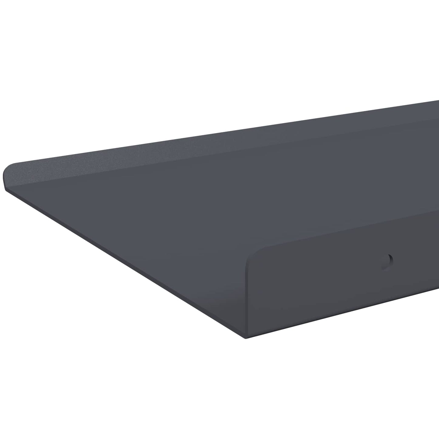 vidaXL Πλωτό ράφι Επιτοίχιο 4 τμχ. Ανθρακί 100 x 18 x 2,5 εκ Ατσάλι
