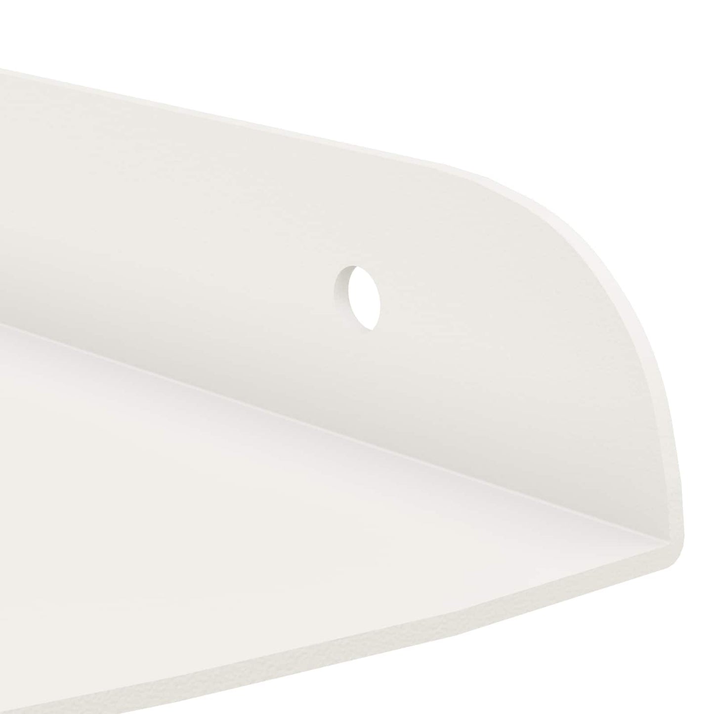 vidaXL Floating Ράφι Γωνίας Γωνιακή βάση 4 τμχ. Λευκός 15 x 15 x 2 εκ.