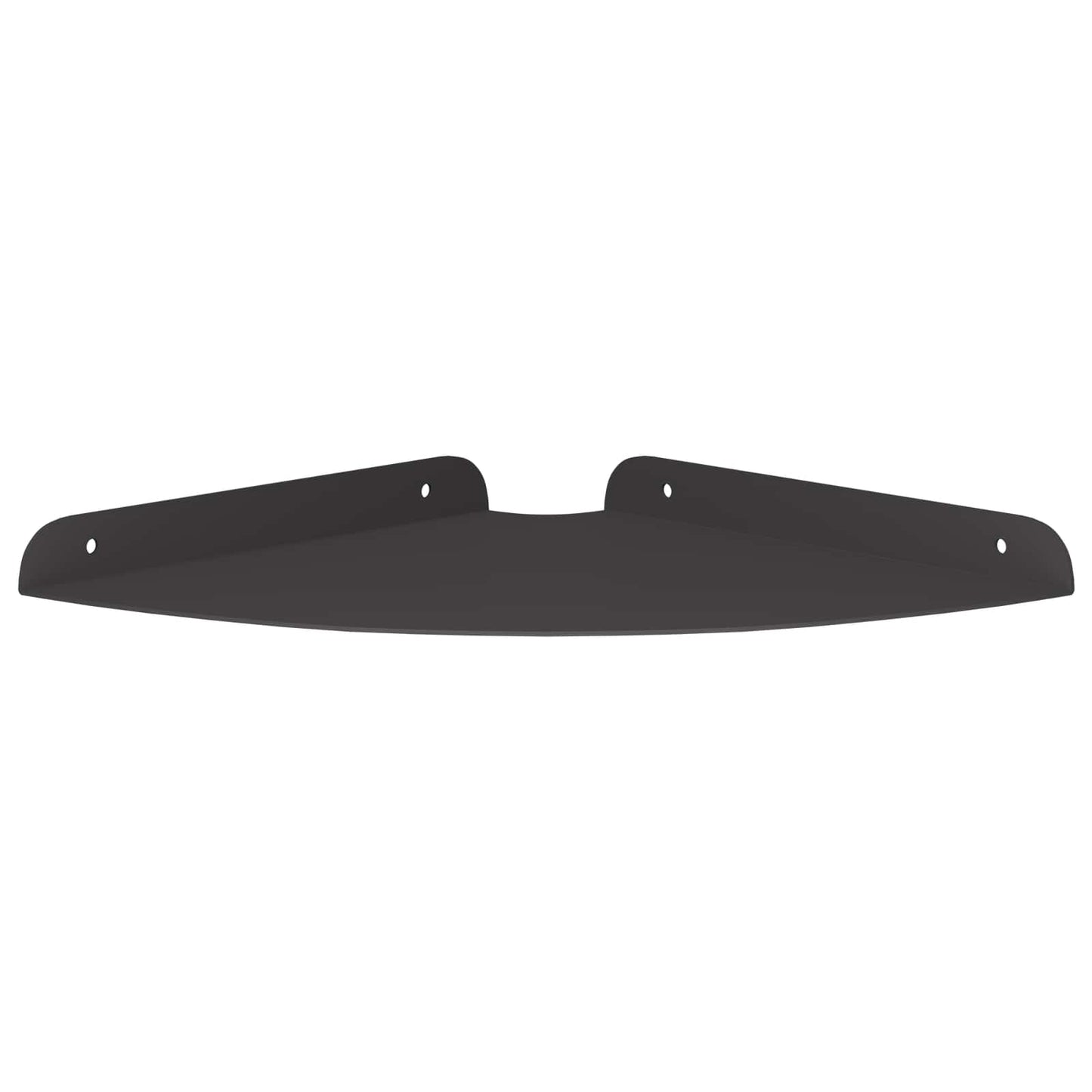 vidaXL Floating Ράφι Γωνίας Γωνιακή βάση 2 τμχ. Μαύρο 24 x 24 x 2 εκ