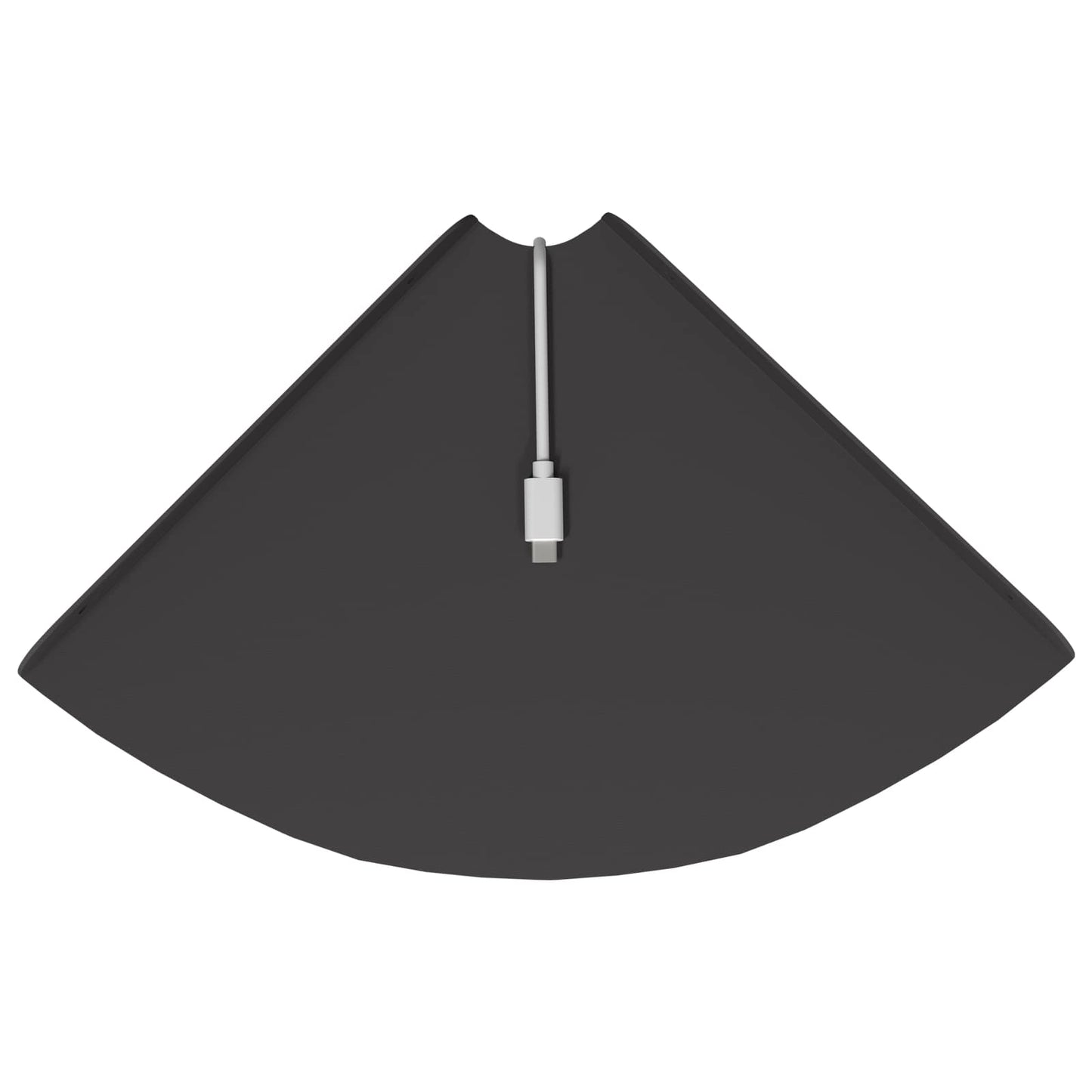 vidaXL Floating Ράφι Γωνίας Γωνιακή βάση 2 τμχ. Μαύρο 24 x 24 x 2 εκ