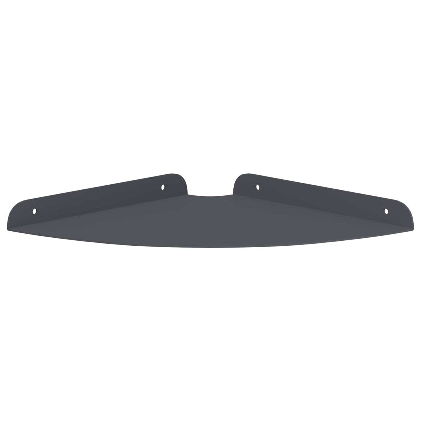 vidaXL Floating Ράφι Γωνίας Γωνιακή βάση 2 τμχ. Ανθρακί 24 x 24 x 2 εκ