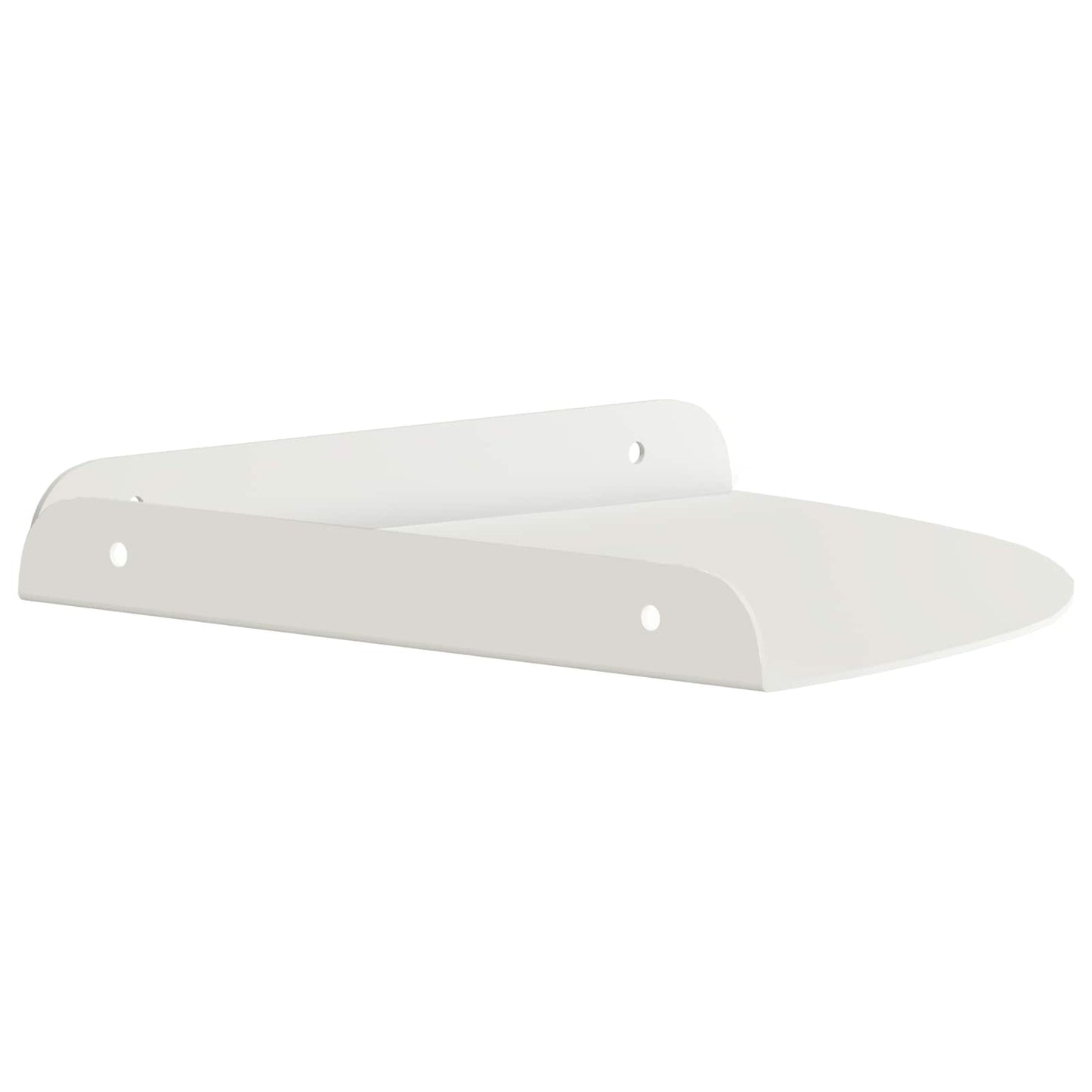 vidaXL Floating Ράφι Γωνίας Γωνιακή βάση 4 τμχ. Λευκός 24 x 24 x 2 εκ
