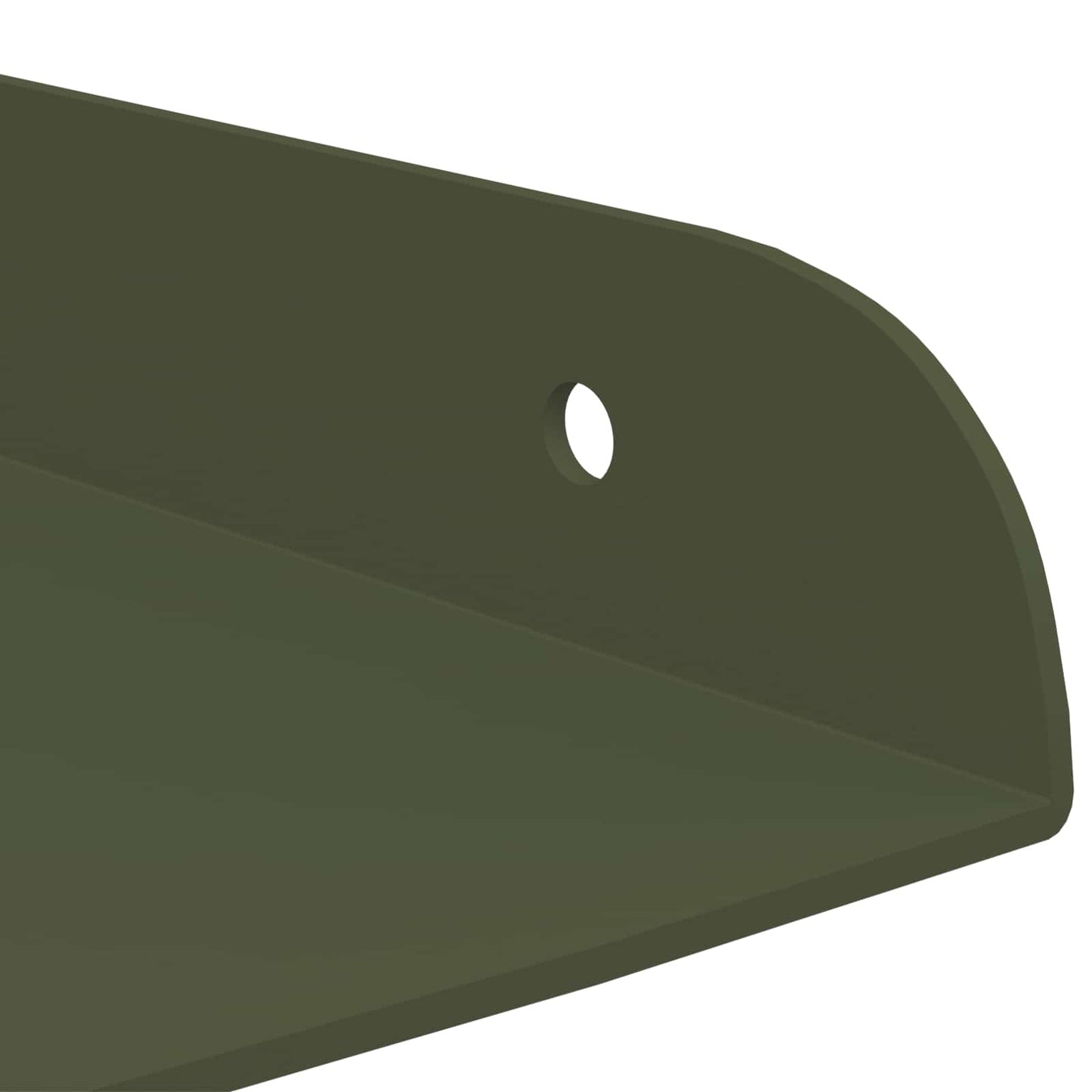 vidaXL Floating Ράφι Γωνίας Γωνιακή βάση 4 τμχ. Λαδί 30 x 30 x 2 εκ.