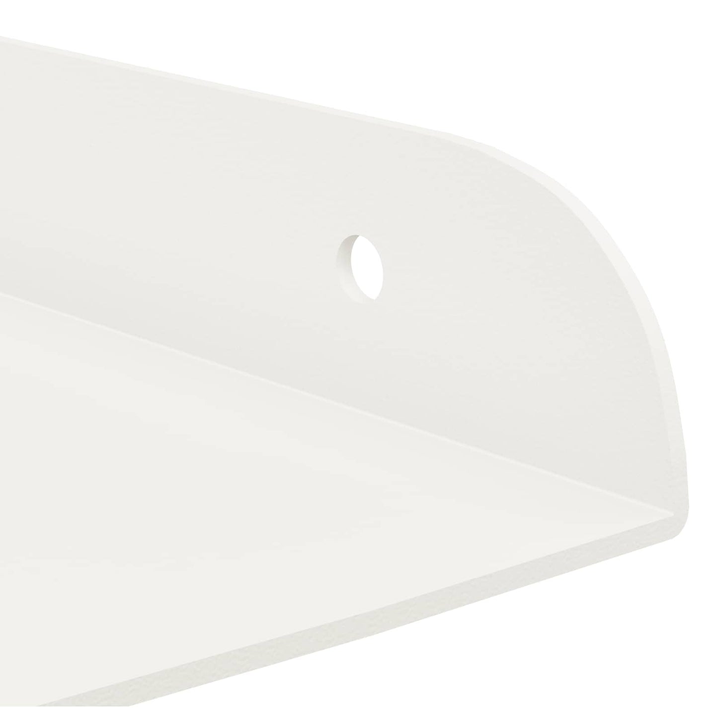 vidaXL Floating Ράφι Γωνίας Γωνιακή βάση 2 τμχ. Λευκός 30 x 30 x 2 εκ.