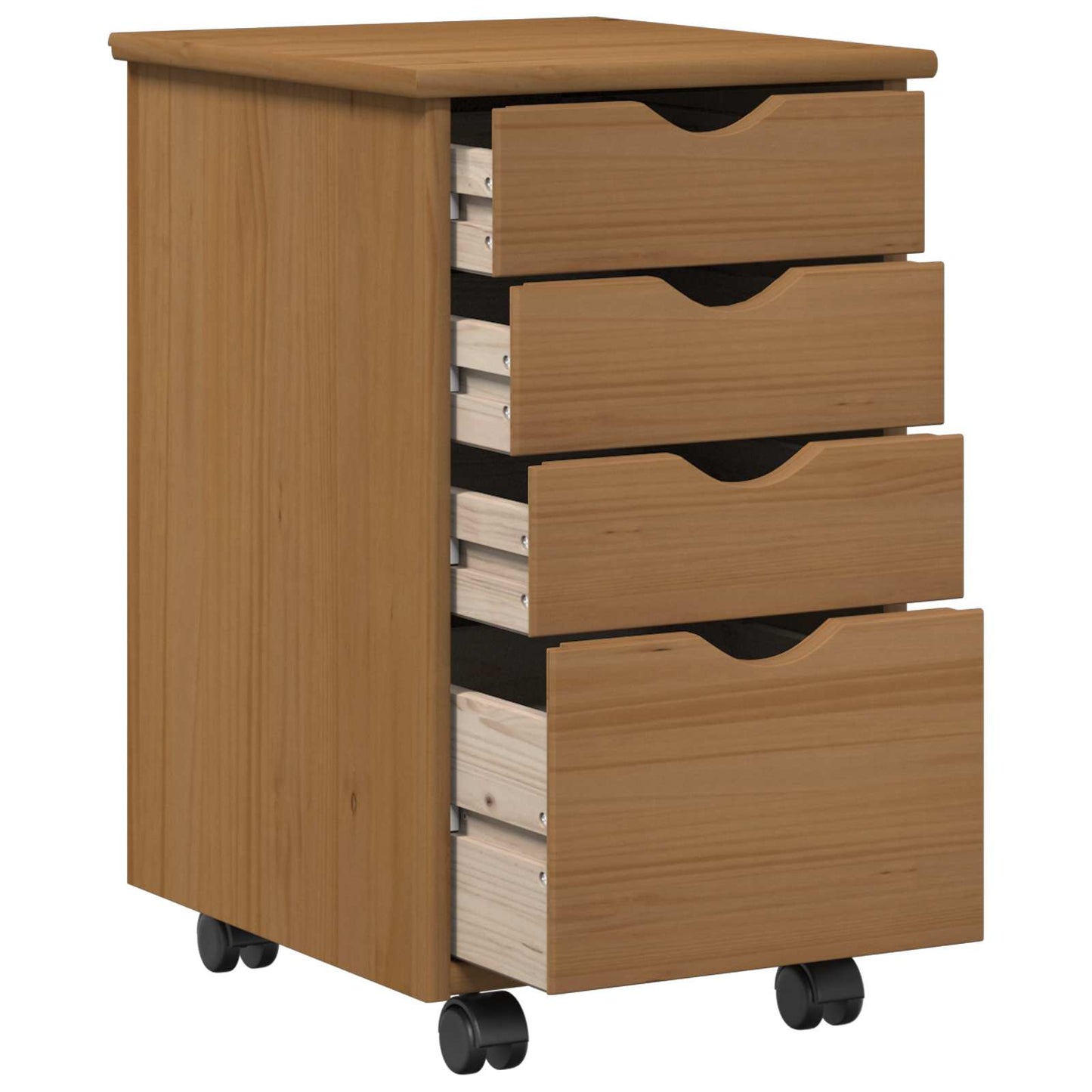 vidaXL Κινητό Ντουλάπι MOSS Μέλι Καφέ 34 x 39 x 56 εκ Στερεό πεύκο