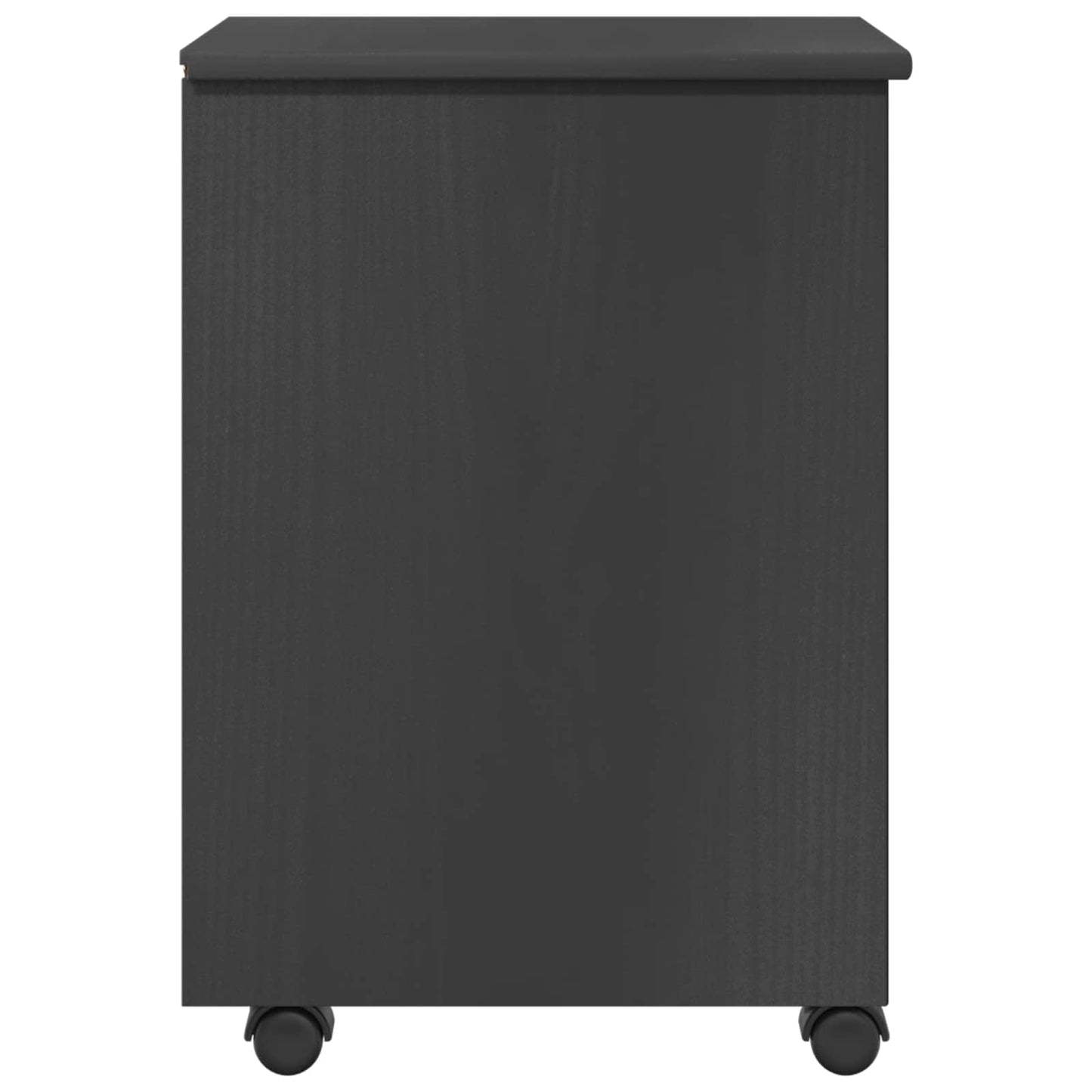 vidaXL Κινητό Ντουλάπι με τροχούς Γκρι 34 x 39 x 56 εκ Στερεό πεύκο
