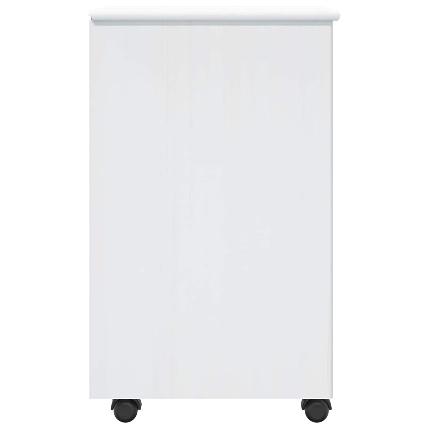 vidaXL Κινητό Ντουλάπι 34 x 39 x 65,5 cm Στερεό ξύλο πεύκου Λευκό