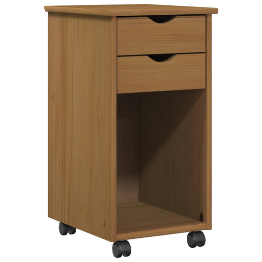 vidaXL Κινητό Ντουλάπι 34 x 39 x 65,5 cm Στερεό πεύκο Μέλι Καφέ