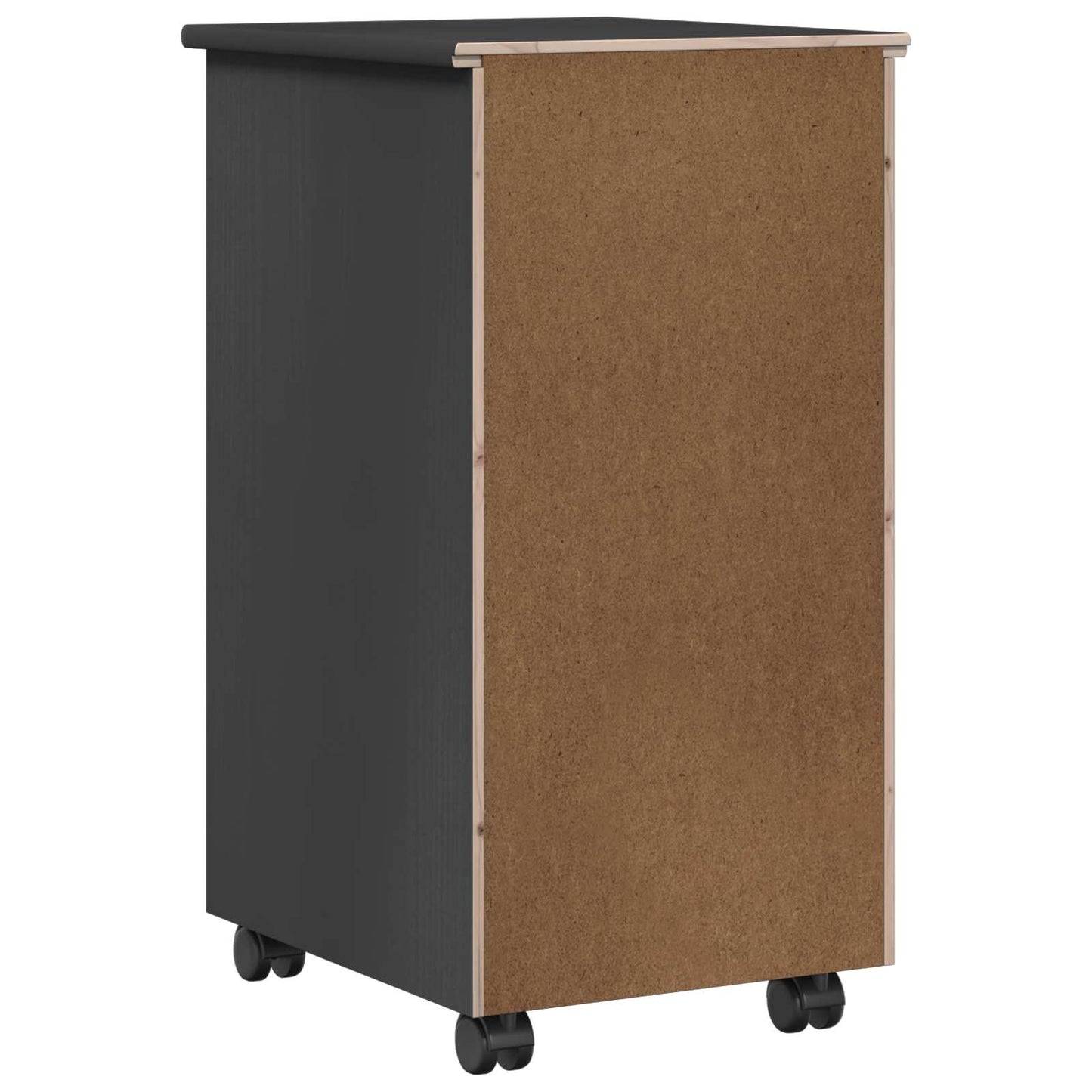 vidaXL Κινητό Ντουλάπι 34 x 39 x 65,5 cm Στερεό πεύκο Γκρι