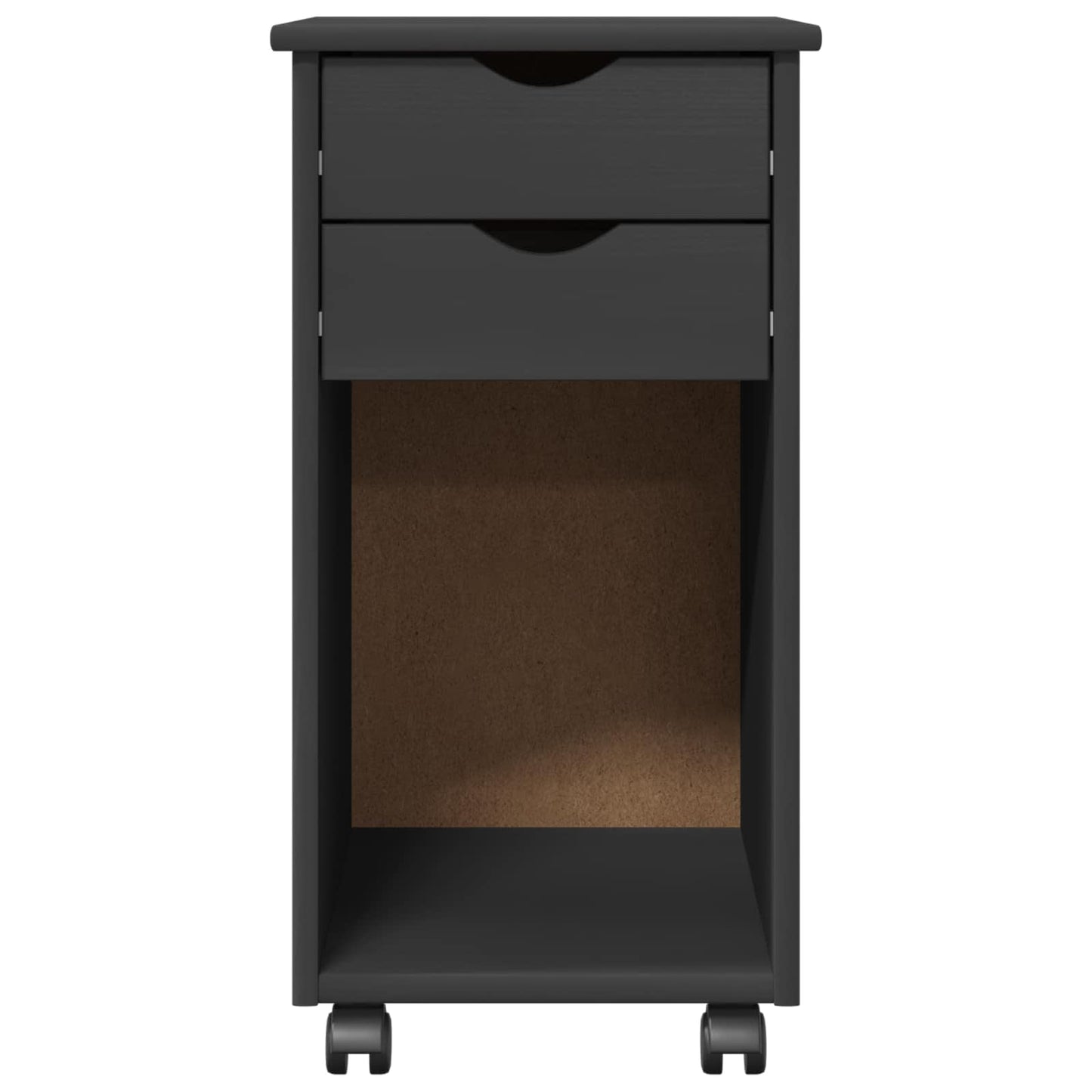 vidaXL Κινητό Ντουλάπι 34 x 39 x 65,5 cm Στερεό πεύκο Γκρι
