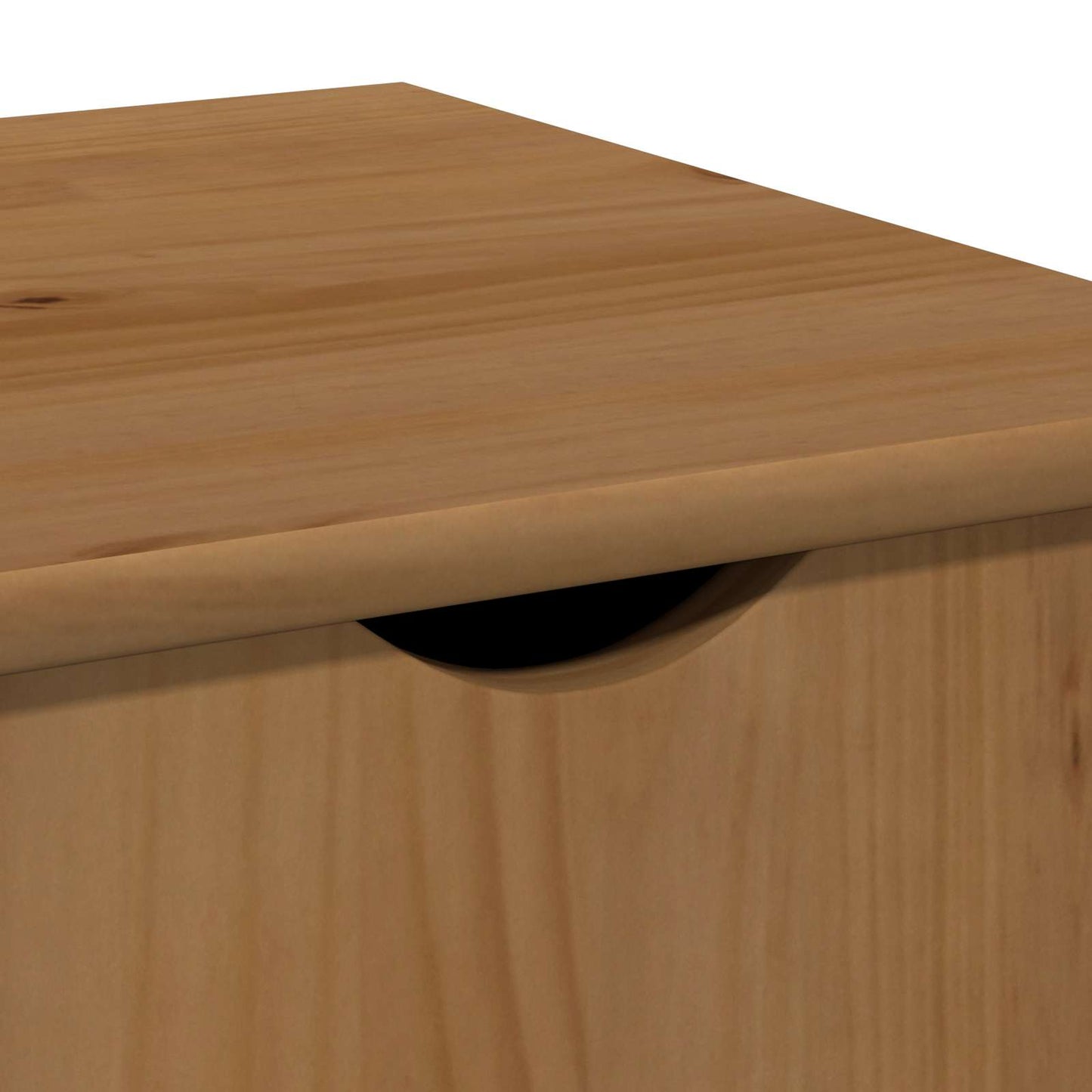 vidaXL Κινητό Ντουλάπι Μέλι Καφέ 34 x 39 x 65,5 cm Στερεό ξύλο πεύκου