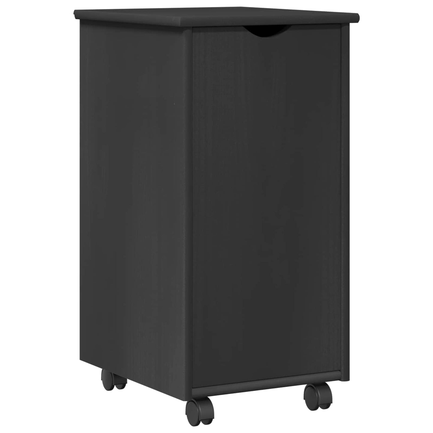 vidaXL Κινητό Ντουλάπι Γκρι 34 x 39 x 65,5 cm Στερεό ξύλο πεύκου