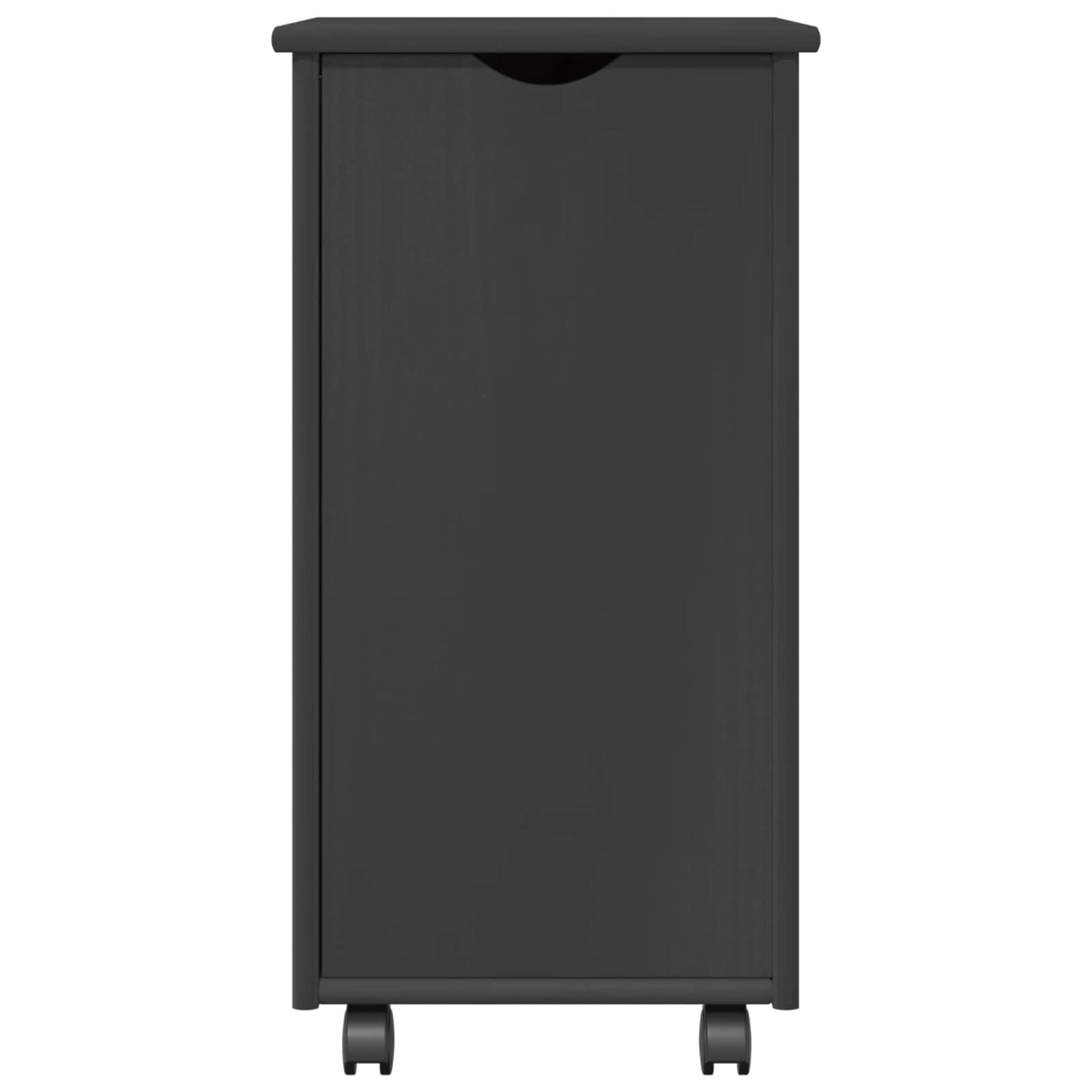 vidaXL Κινητό Ντουλάπι Γκρι 34 x 39 x 65,5 cm Στερεό ξύλο πεύκου