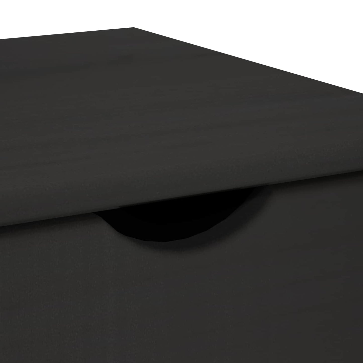 vidaXL Κινητό Ντουλάπι Μαύρο 34 x 39 x 65,5 cm Στερεό ξύλο πεύκου