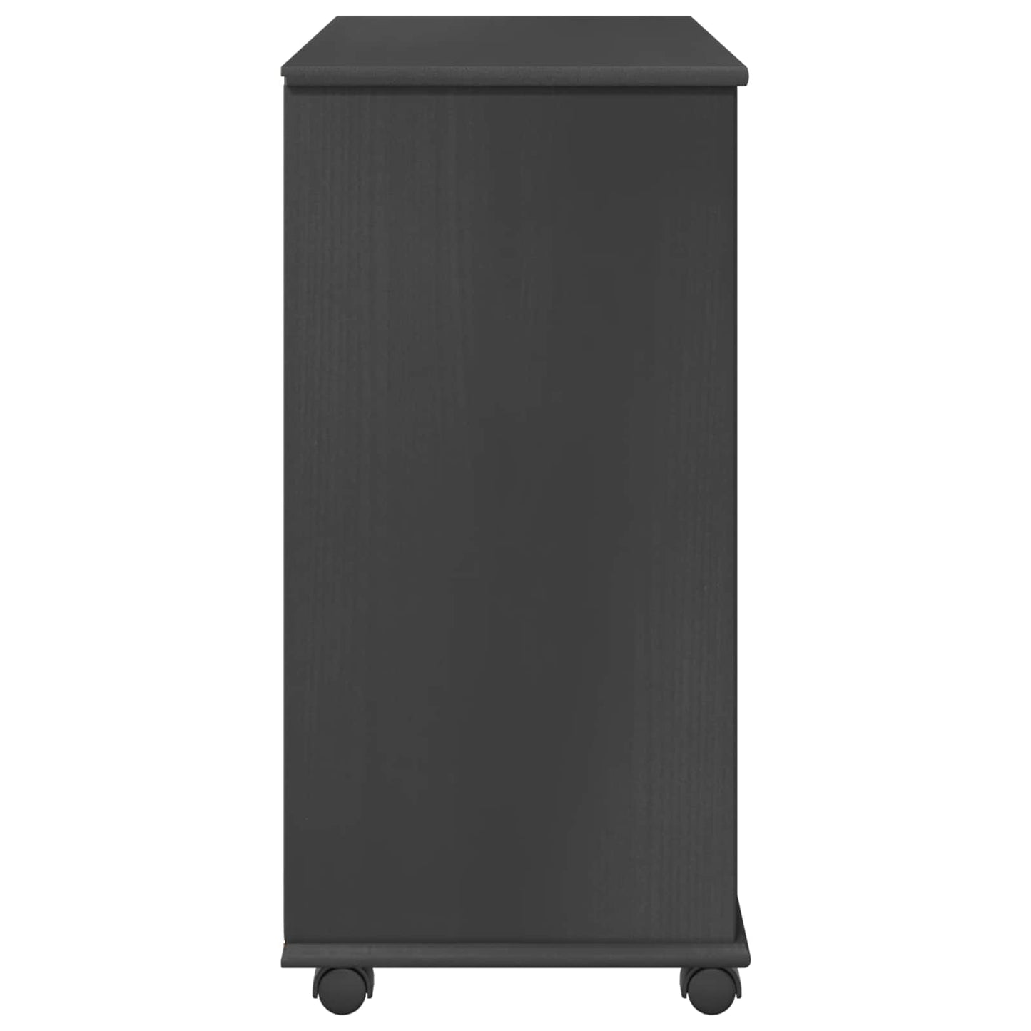 vidaXL Κινητό Ντουλάπι 63,5 x 39 x 79 εκ. Στερεό ξύλο πεύκου Γκρι
