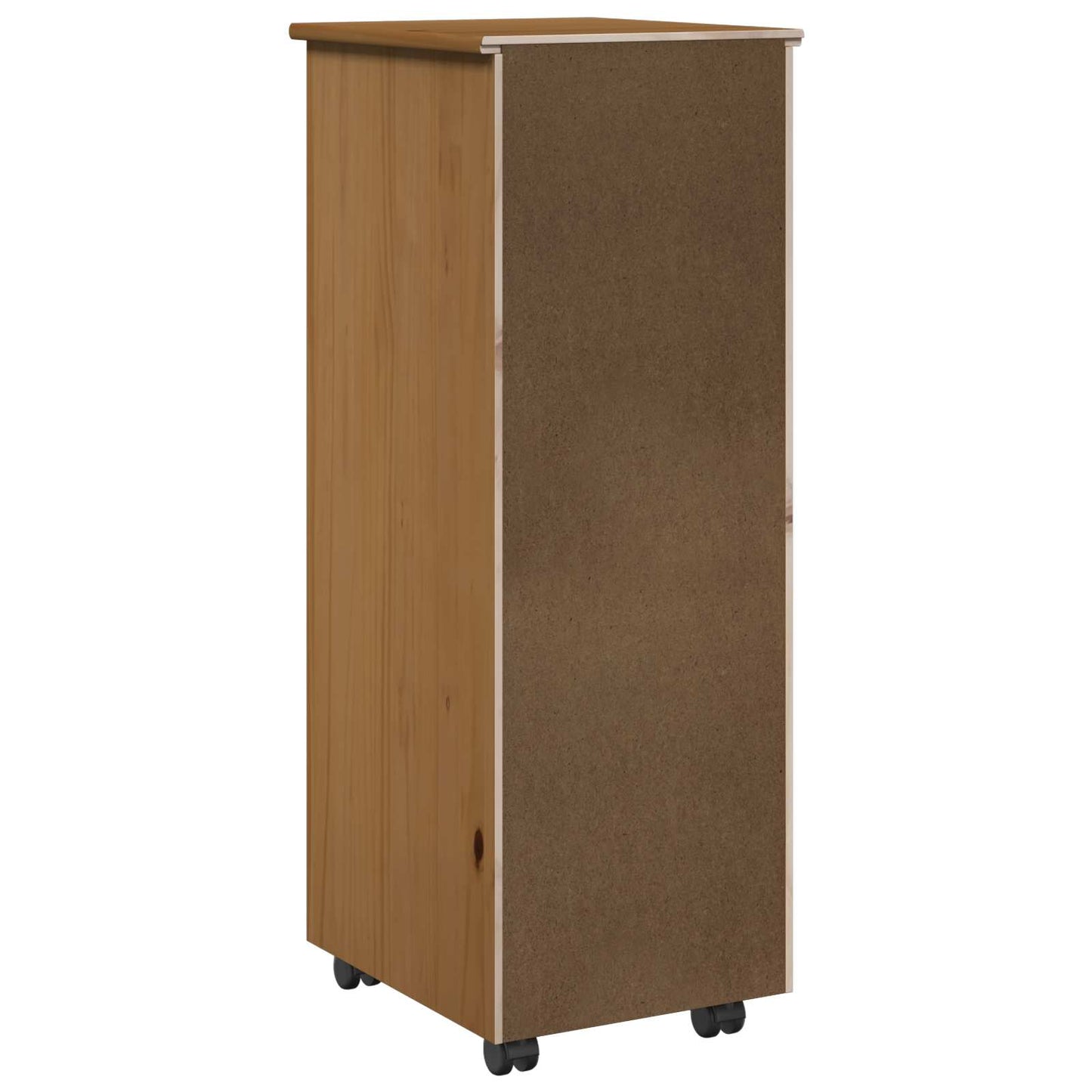 vidaXL Κινητό Ντουλάπι 34 x 39 x 93,5 εκ Στερεό ξύλο πεύκου Μέλι Καφέ