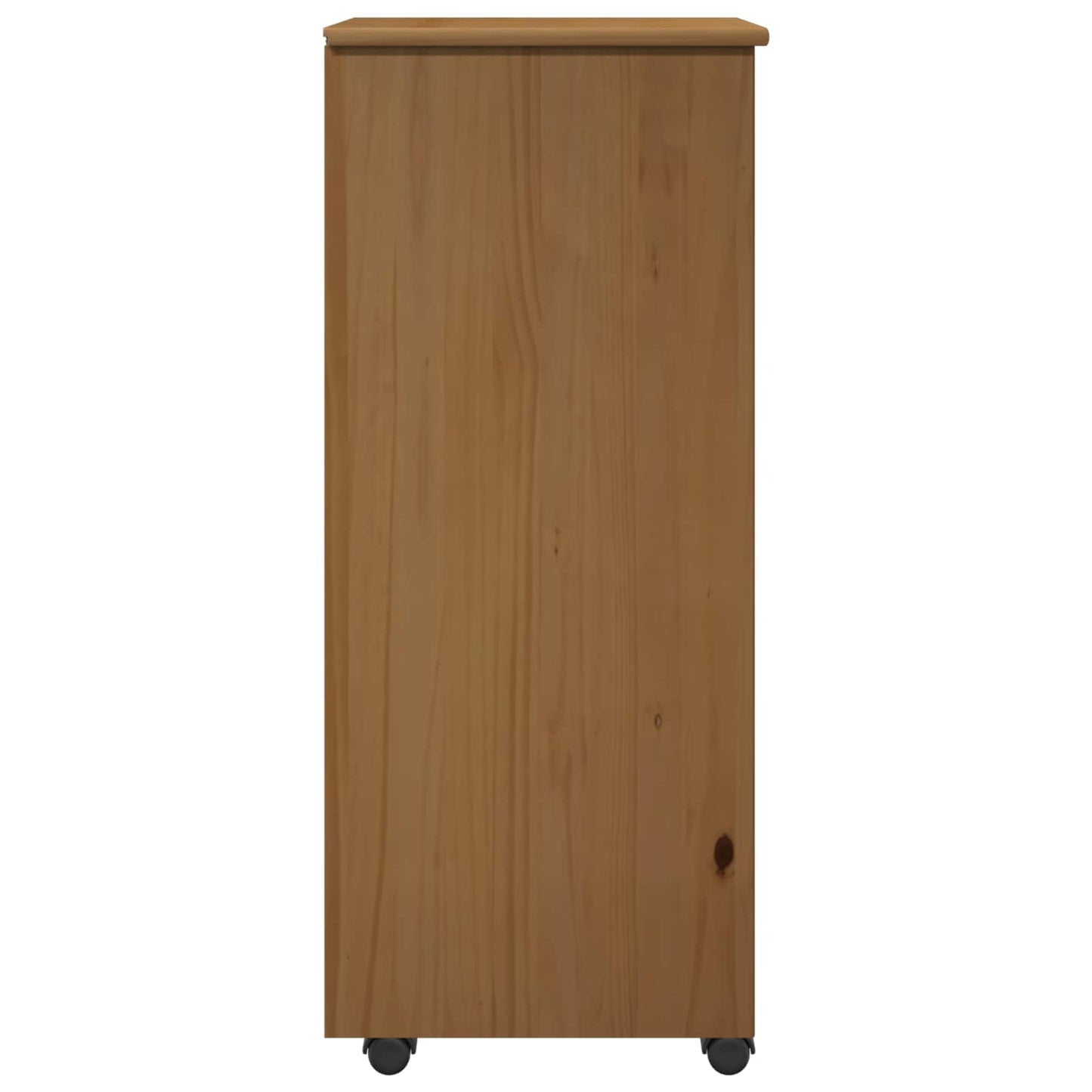 vidaXL Κινητό Ντουλάπι 34 x 39 x 93,5 εκ Στερεό ξύλο πεύκου Μέλι Καφέ