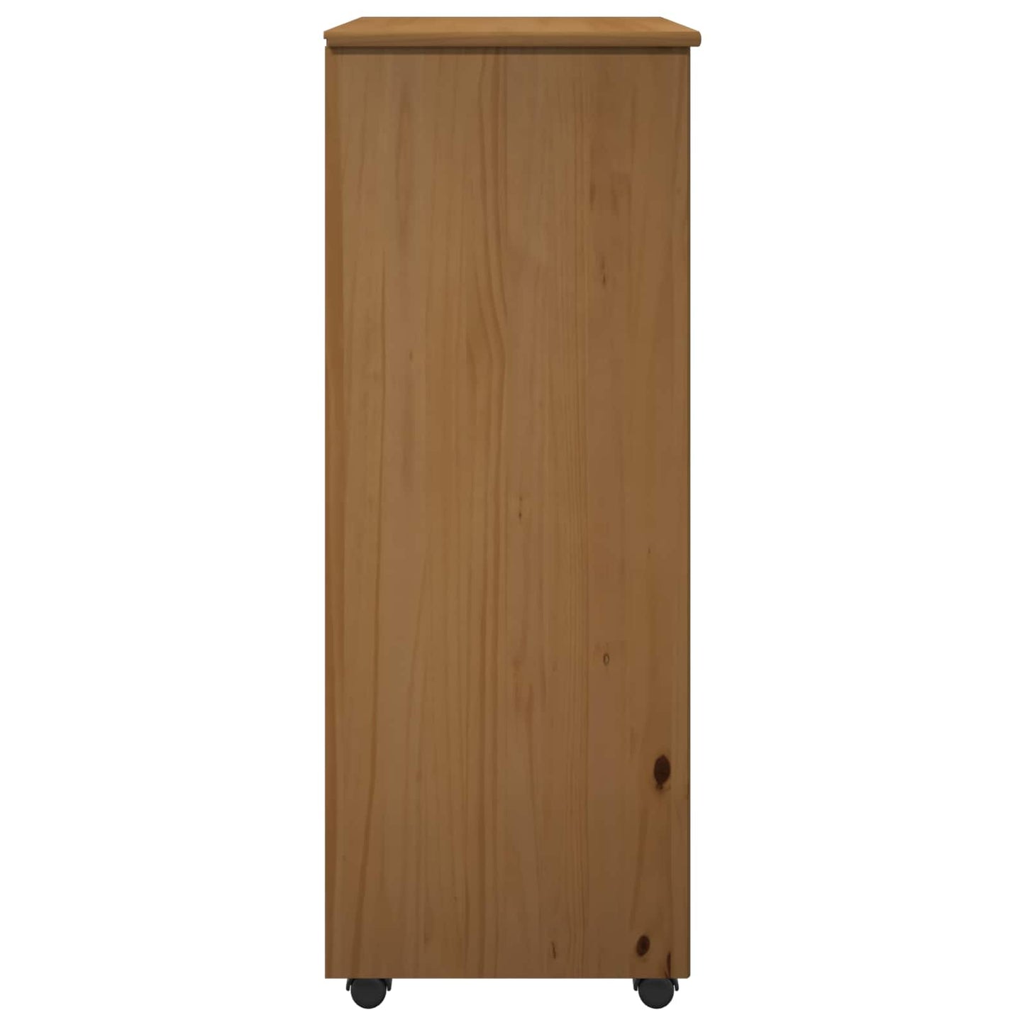 vidaXL Κινητό Ντουλάπι 53 x 39 x 103 cm Στερεό ξύλο πεύκου Μέλι Καφέ
