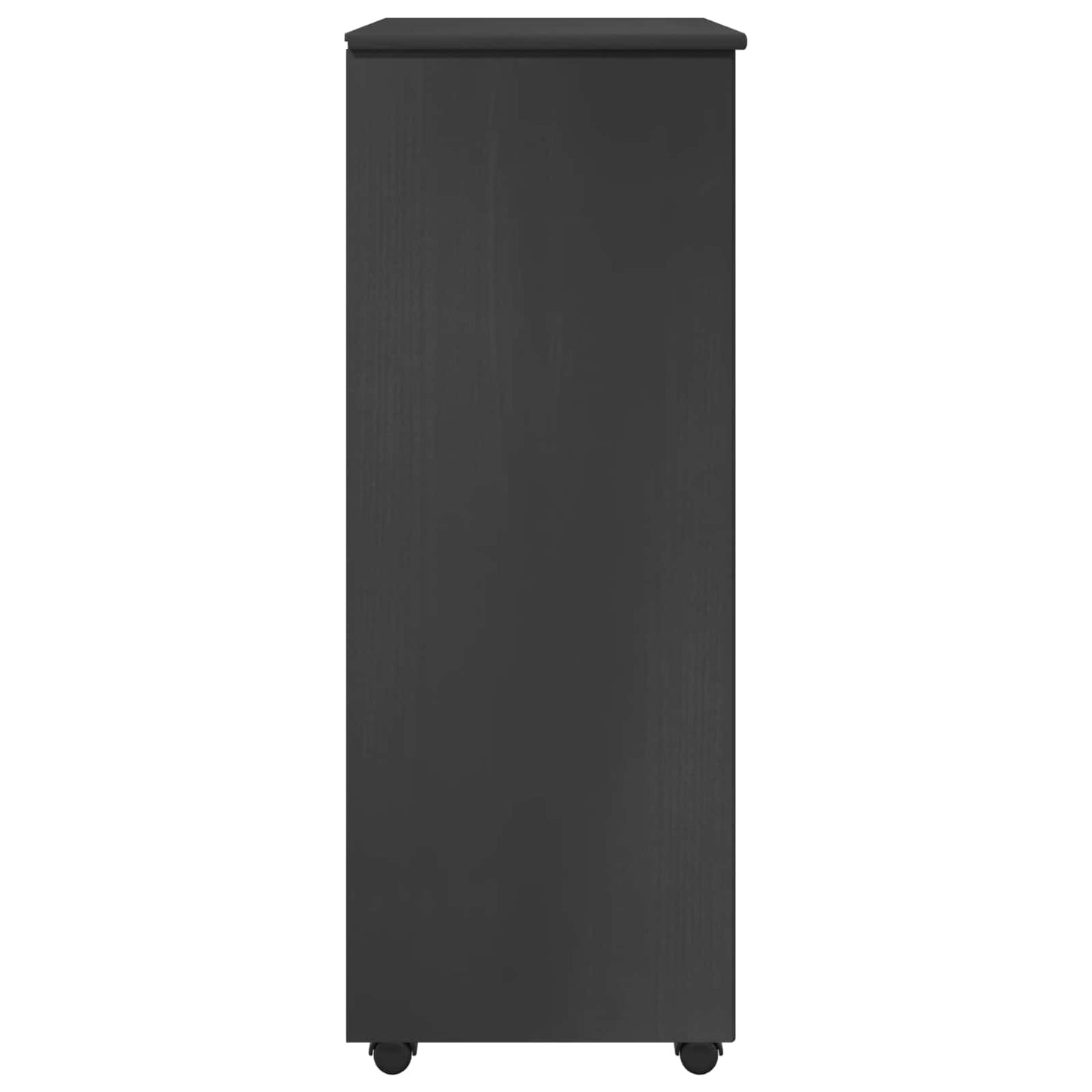 vidaXL Κινητό Ντουλάπι 53 x 39 x 103 cm Στερεό ξύλο πεύκου Γκρι