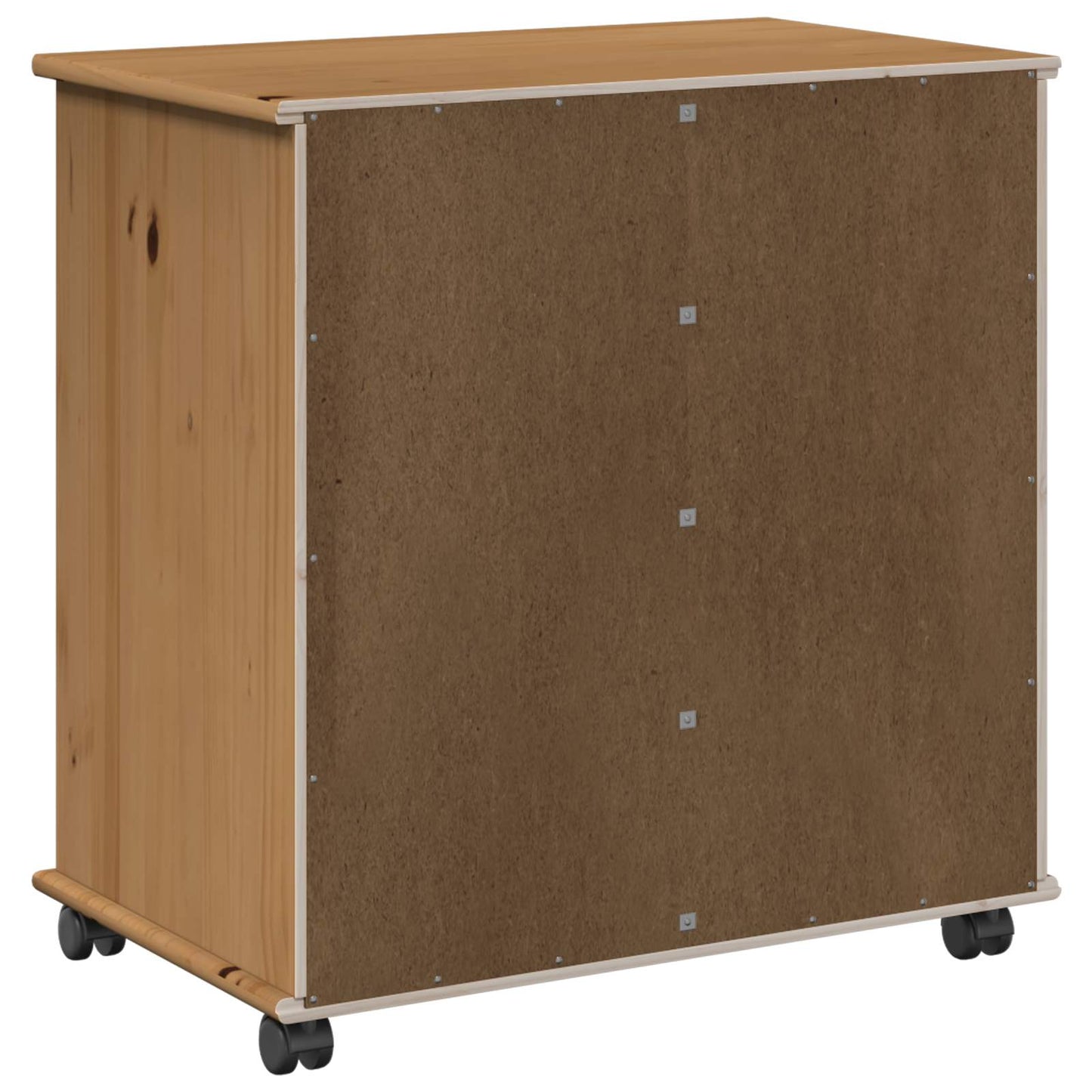 vidaXL Κινητό Ντουλάπι με τροχούς Μέλι Καφέ 63,5 x 39 x 65,5 εκ