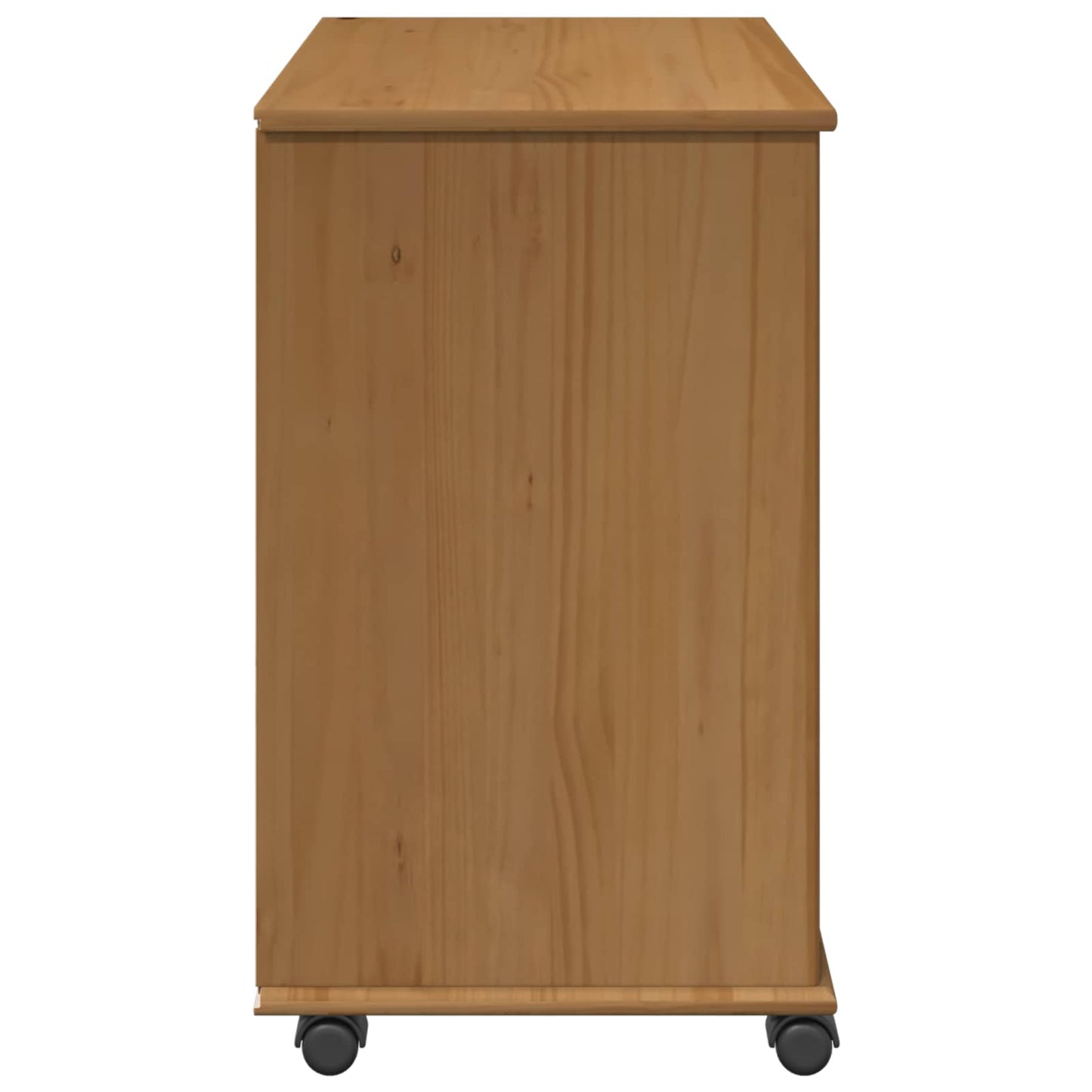 vidaXL Κινητό Ντουλάπι με τροχούς Μέλι Καφέ 63,5 x 39 x 65,5 εκ
