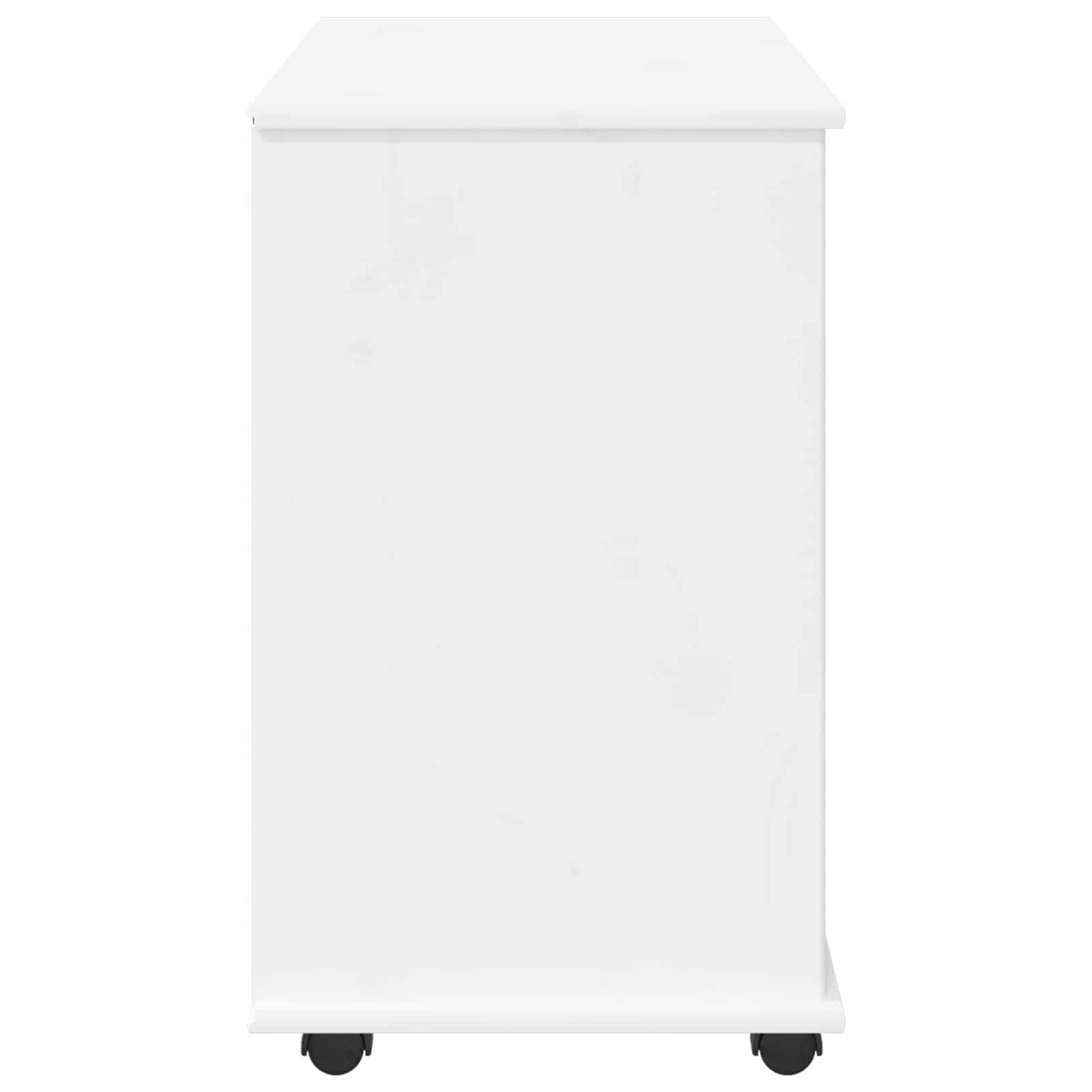 vidaXL Κινητό Ντουλάπι 63,5 x 39 x 65,5 εκ. Στερεό ξύλο πεύκου Λευκό
