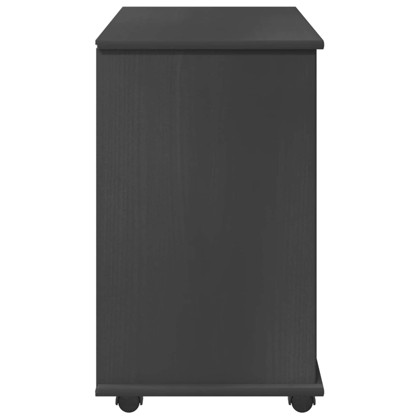 vidaXL Κινητό Ντουλάπι 63,5 x 39 x 65,5 εκ. Στερεό ξύλο πεύκου Γκρι