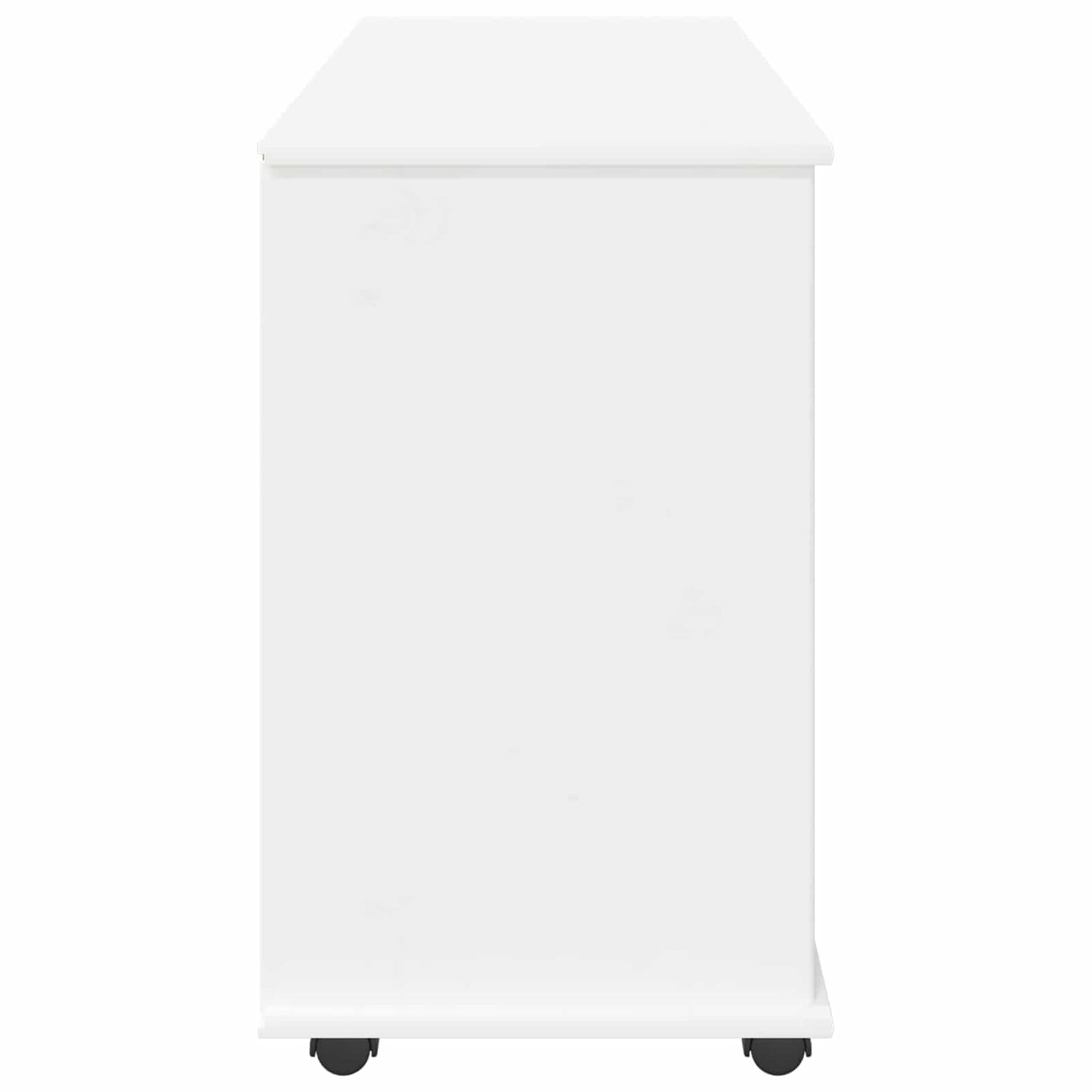 vidaXL Κινητό Ντουλάπι Λευκό 100 x 39 x 65,5 εκ Στερεό ξύλο πεύκου