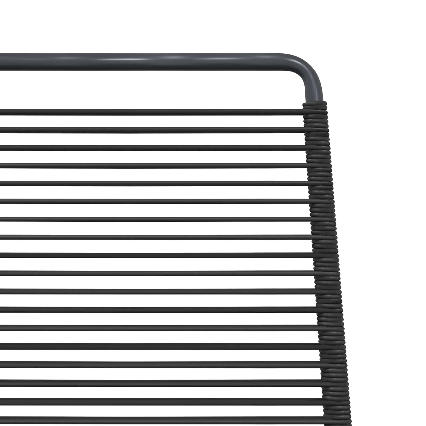 vidaXL Καρέκλες Κήπου 2 pcs Μαύρο 48 x 55 x 89,5 εκ. Ρατάν