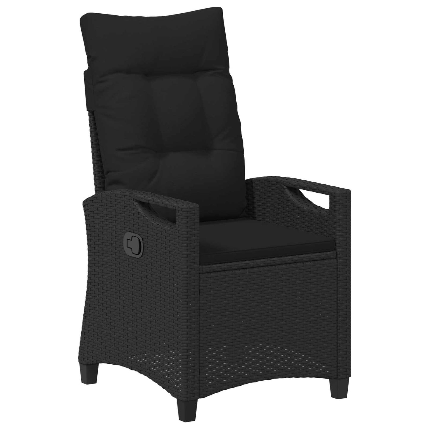 vidaXL Καρέκλα Κήπου 2 pcs Μαύρο 56 x 64 x 94 εκ.