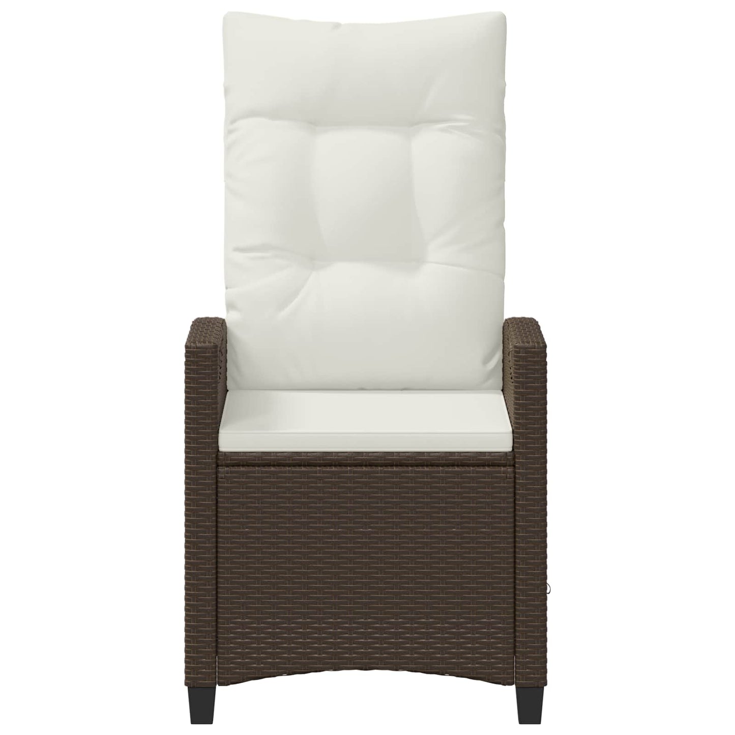 vidaXL Καρέκλα Κήπου 2 pcs Καφέ και Κρέμα 56 x 60 x 112 εκ.