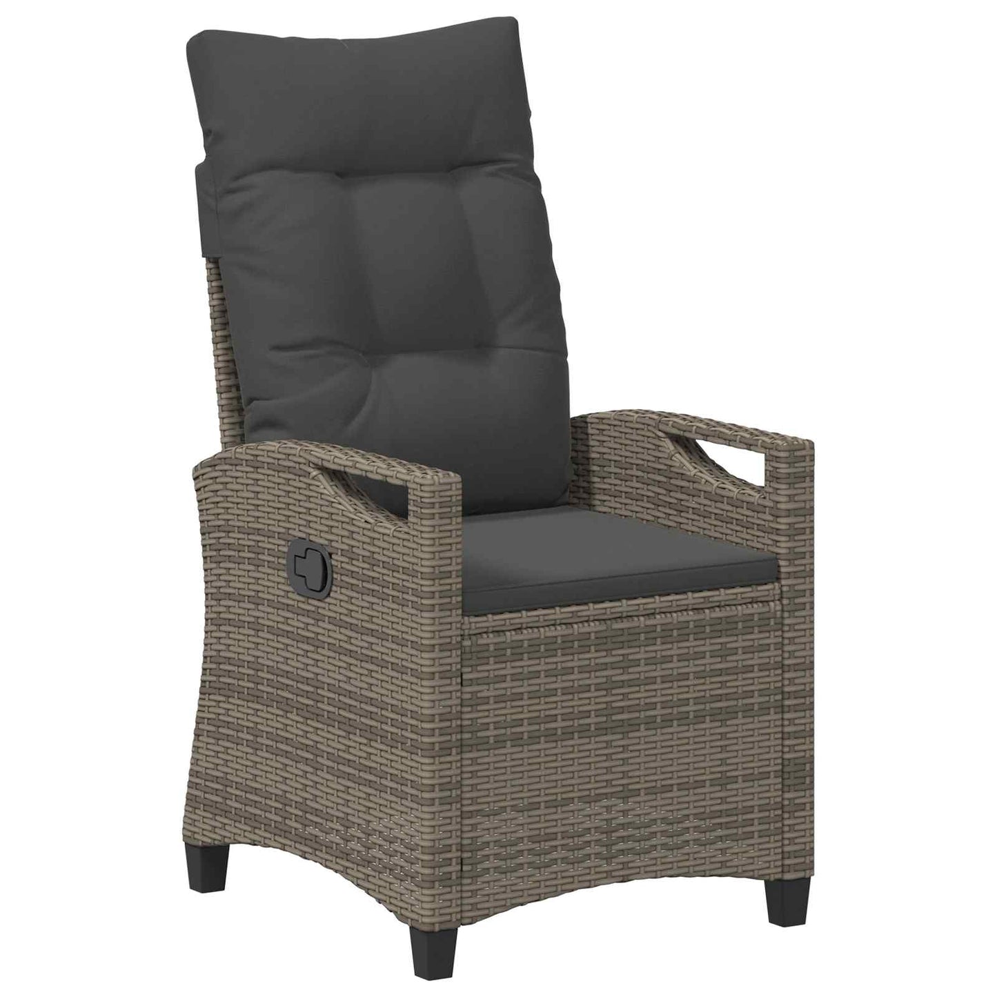 vidaXL Καρέκλα Κήπου 2 pcs Γκρι και Σκούρο Γκρι 56 x 60 x 112 εκ.