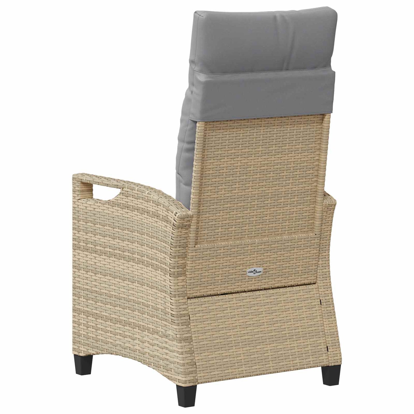 vidaXL Καρέκλα Κήπου 2 pcs Μπέζ και Ανοιχτό Γκρι 56 x 60 x 112 εκ.