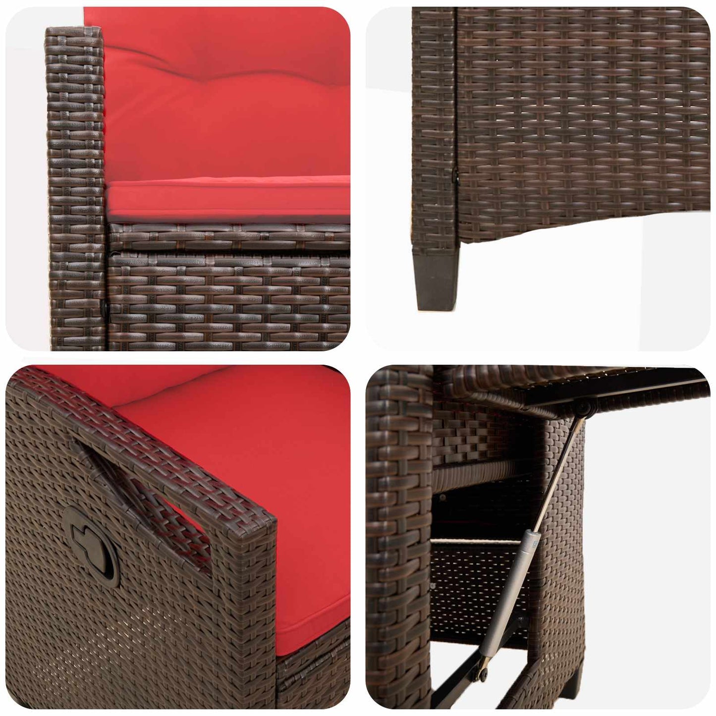 vidaXL Ανακλινόμενη καρέκλα κήπου 56 x 60 x 112 εκ. ατσάλι