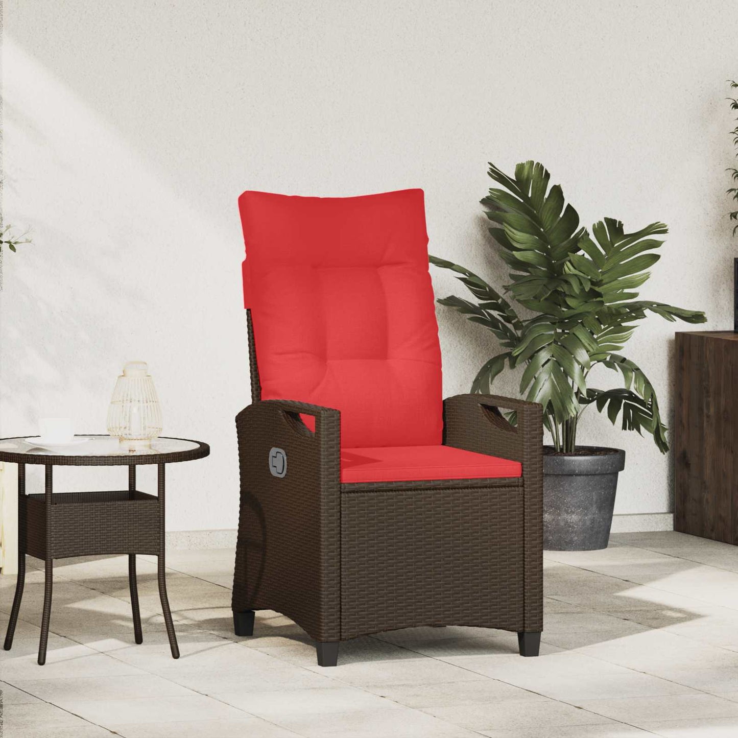 vidaXL Ανακλινόμενη καρέκλα κήπου 56 x 60 x 112 εκ. ατσάλι