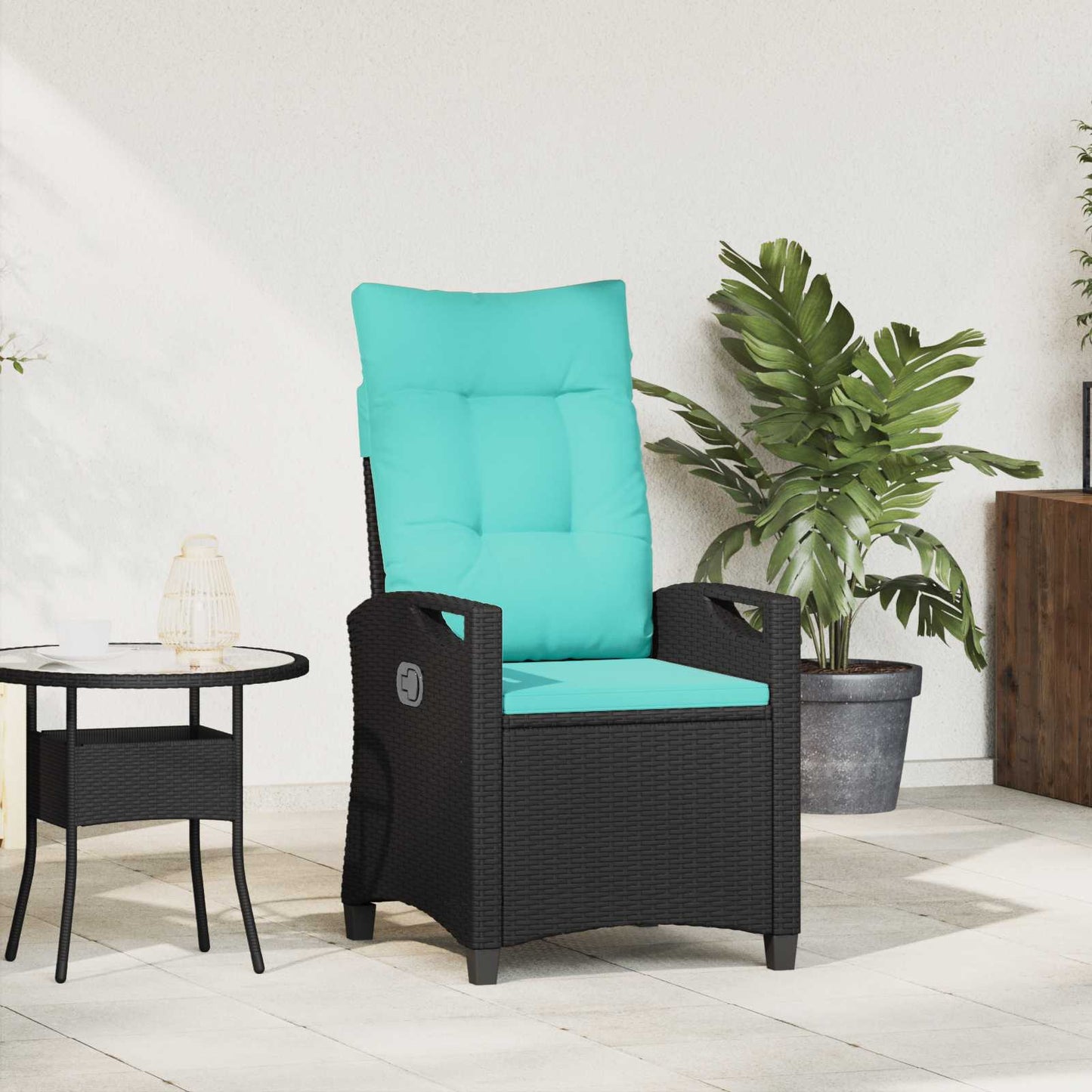 vidaXL Ανακλινόμενη καρέκλα κήπου 56 x 60 x 112 εκ. ατσάλι