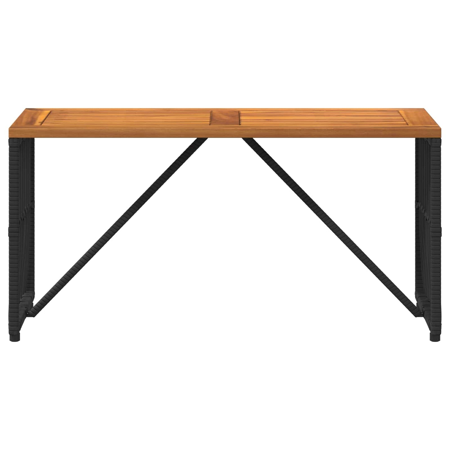 vidaXL Εξωτερικό Τραπέζι Μαύρο 80 x 40 x 40 cm