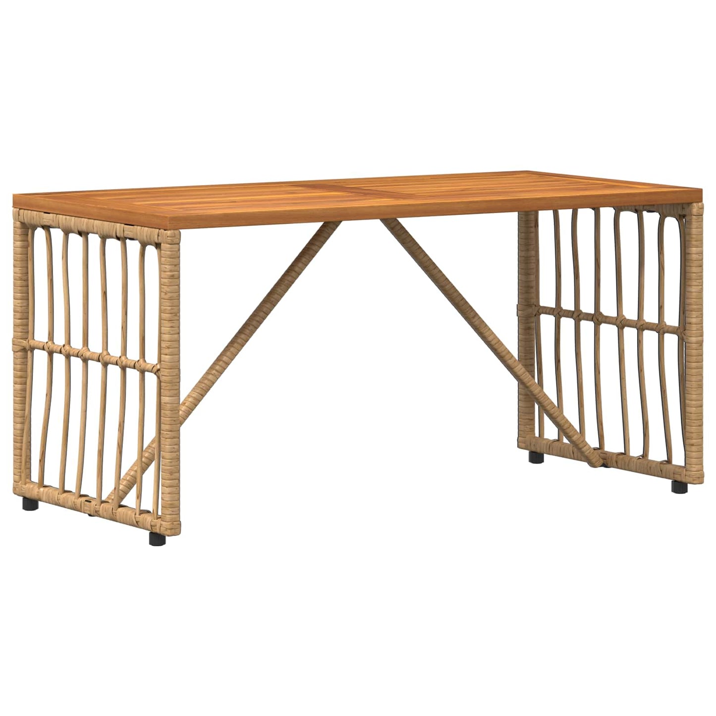 vidaXL Εξωτερικό Τραπέζι Φυσικό 80 x 40 x 40 cm