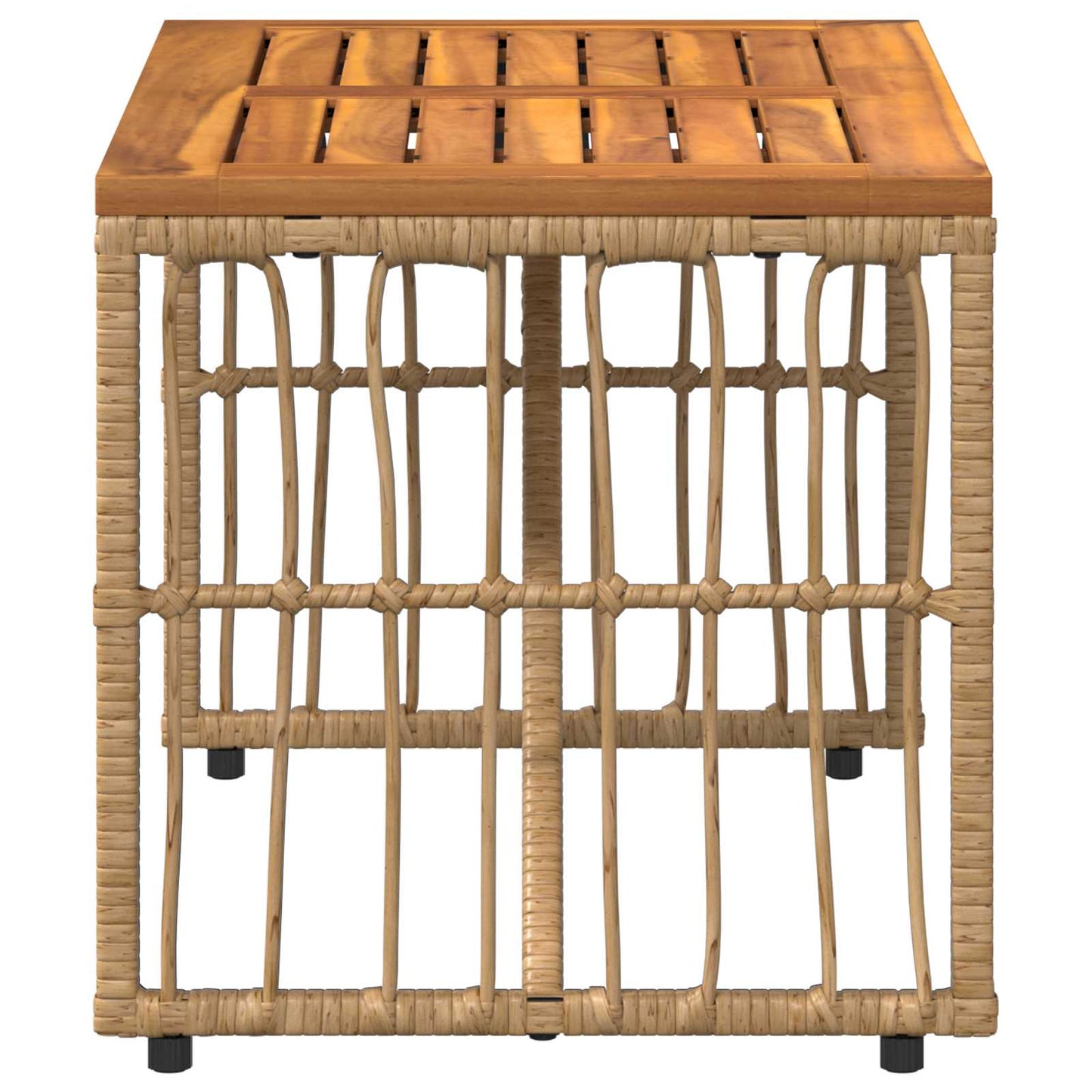 vidaXL Εξωτερικό Τραπέζι Φυσικό 80 x 40 x 40 cm