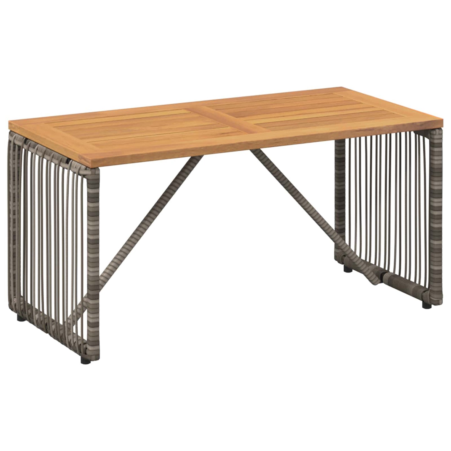vidaXL Σετ Εξωτερικών Επίπλων 9 τμχ. Γκρι και Σκούρο Γκρι