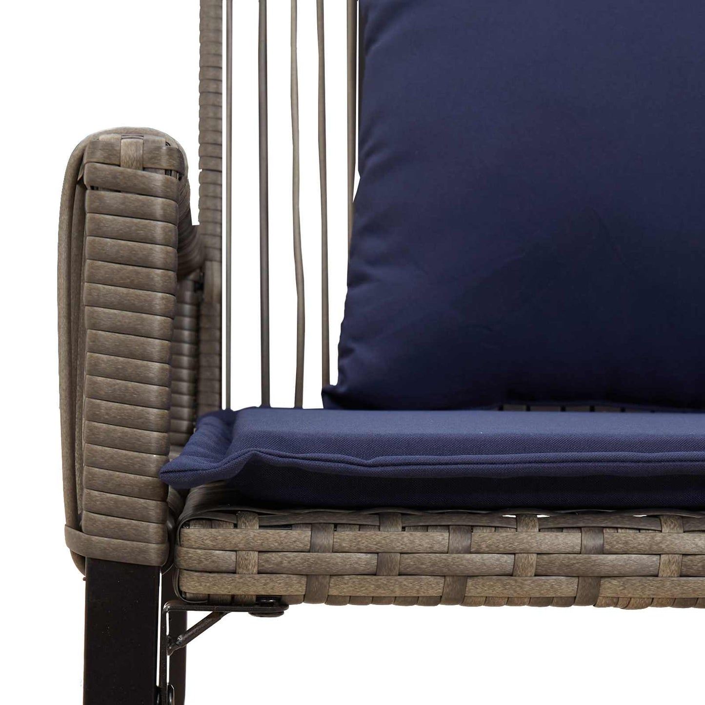 vidaXL Εξωτερικός πάγκος 2 -Seater 4 τμχ. 110 x 59 x 82 εκ Ορθογώνιος