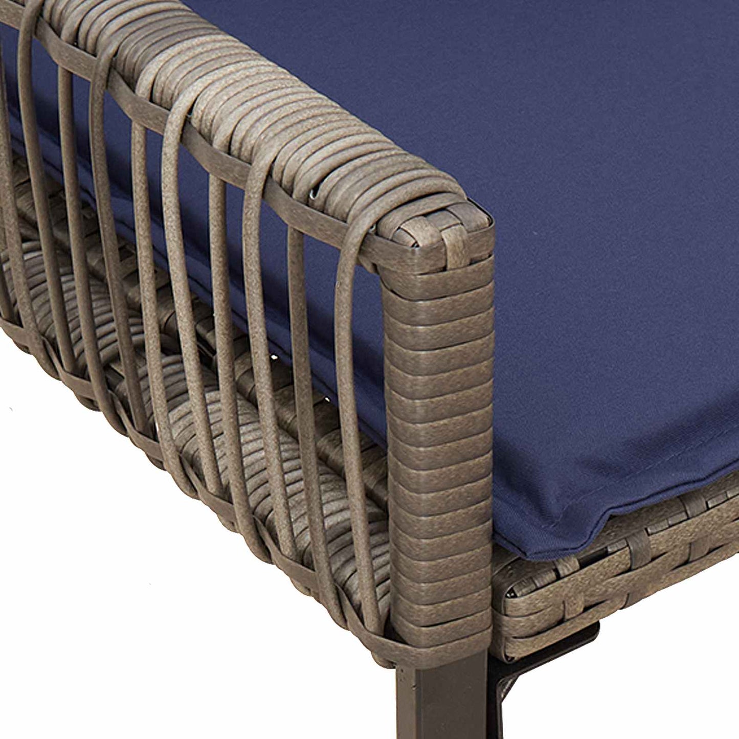 vidaXL Εξωτερικός πάγκος 2 -Seater 4 τμχ. 110 x 59 x 82 εκ Ορθογώνιος
