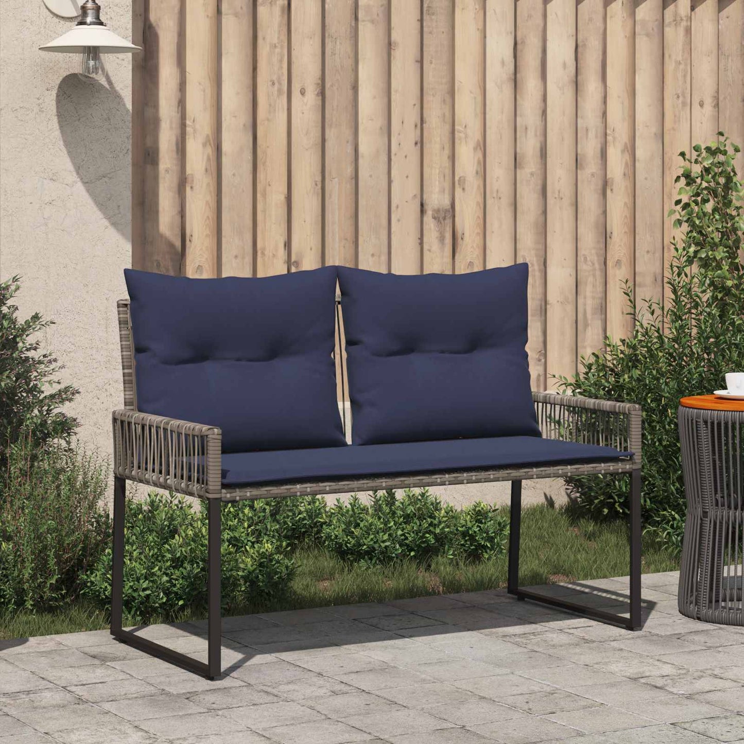 vidaXL Εξωτερικός πάγκος 2 -Seater 4 τμχ. 110 x 59 x 82 εκ Ορθογώνιος