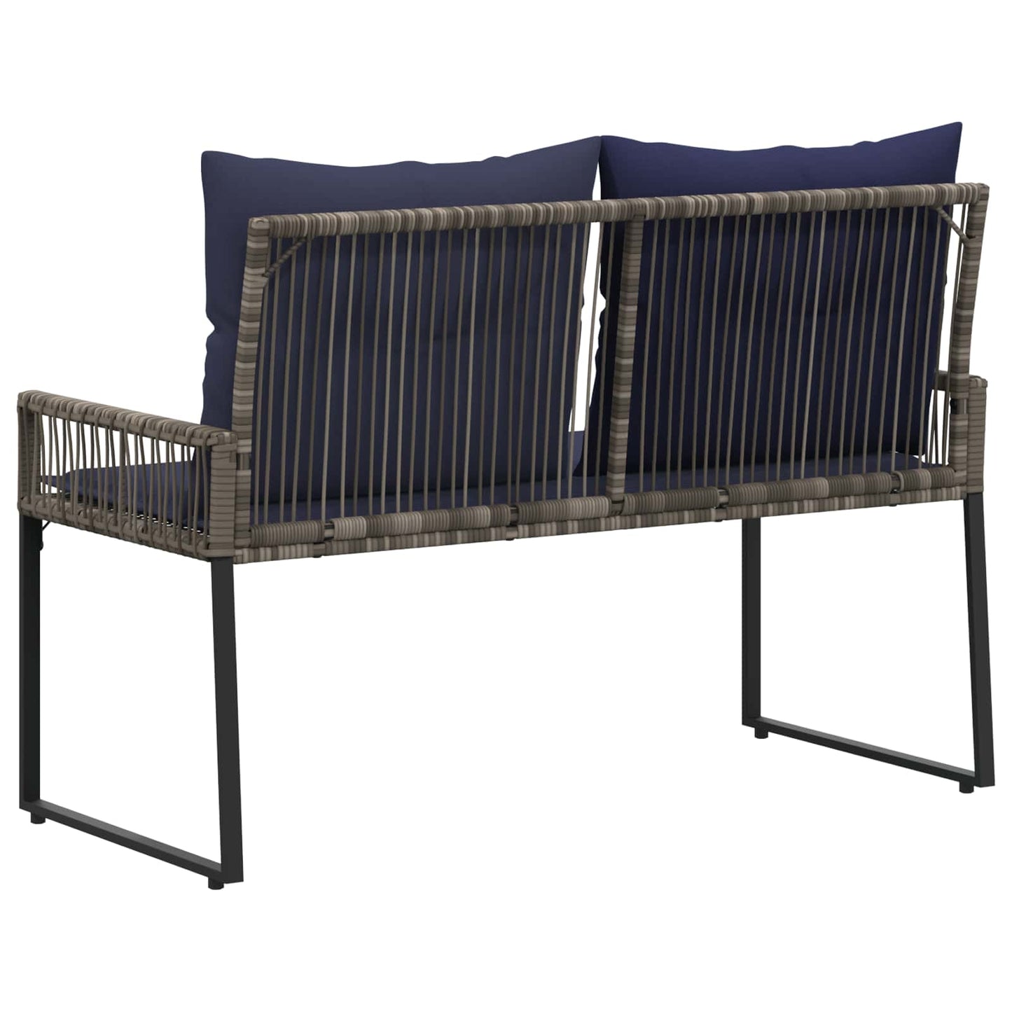 vidaXL Εξωτερικός πάγκος 2 -Seater 4 τμχ. 110 x 59 x 82 εκ Ορθογώνιος