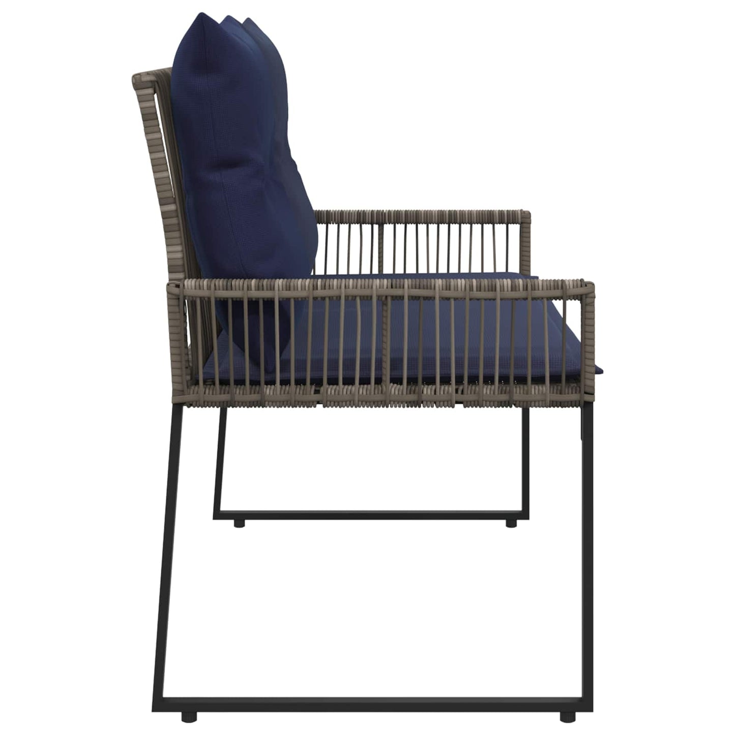 vidaXL Εξωτερικός πάγκος 2 -Seater 4 τμχ. 110 x 59 x 82 εκ Ορθογώνιος