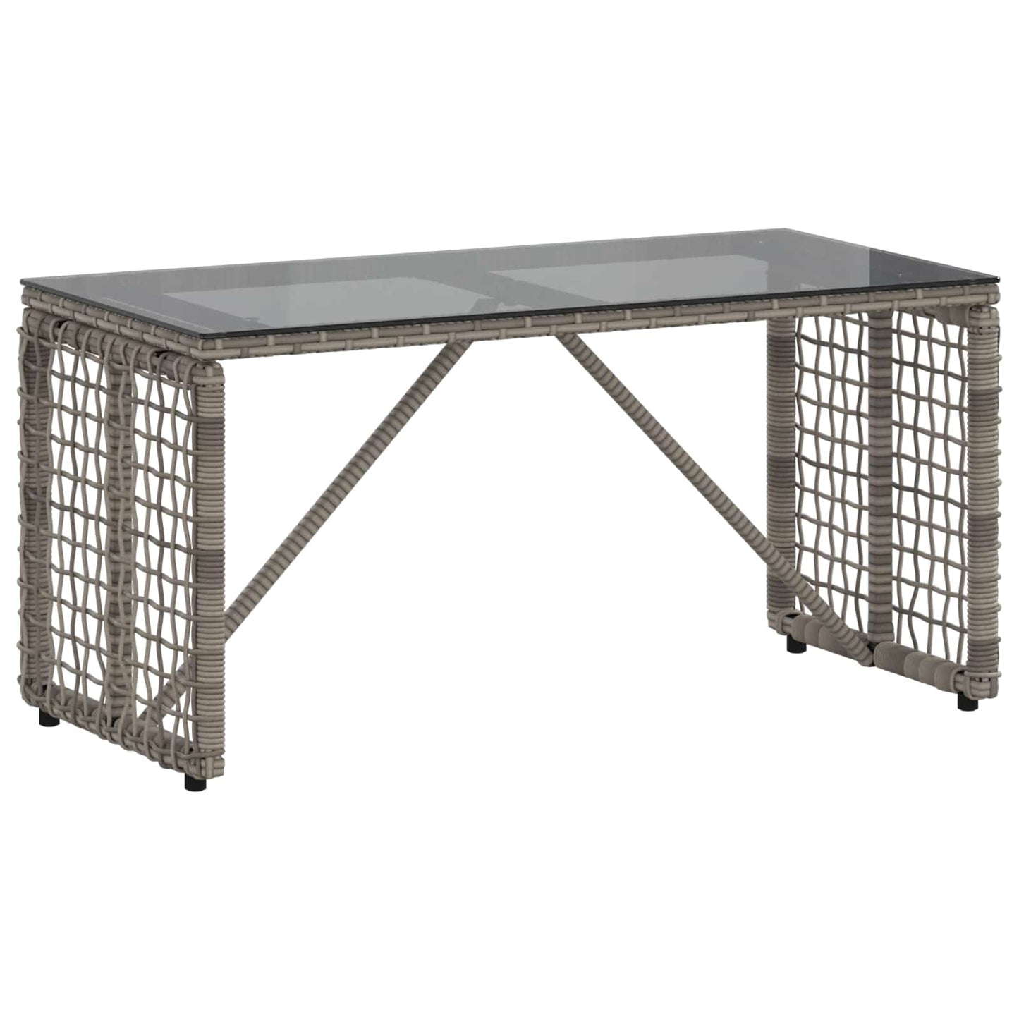 vidaXL Εξωτερικό Τραπέζι Γκρι και Μαύρο 80 x 40 x 40 cm